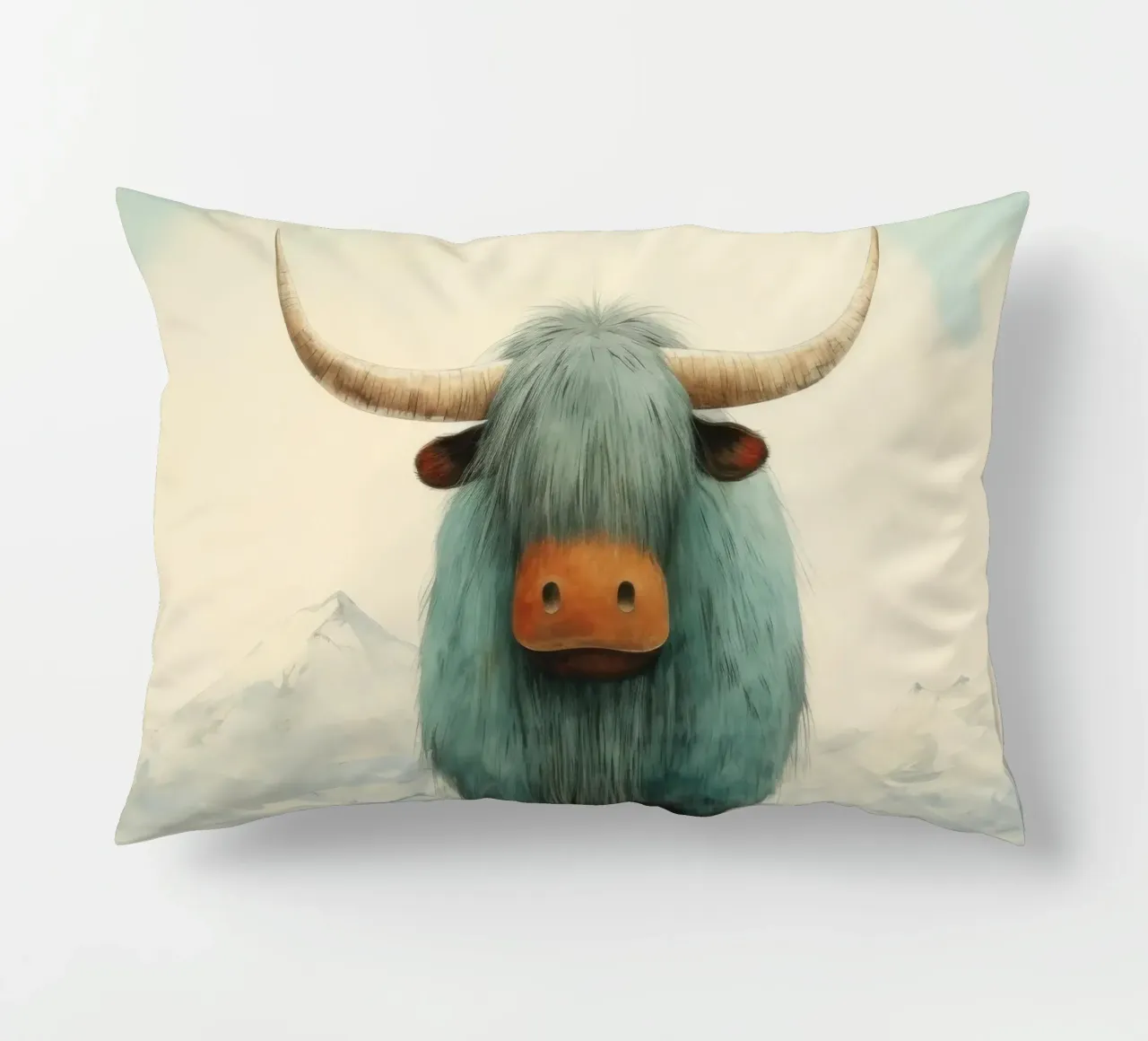 Minimo Yak 4 cuscino da Minimal Animal Art