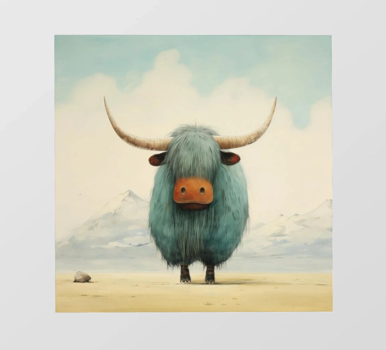 Minimo Yak 4 pellicola backlit da Minimal Animal Art