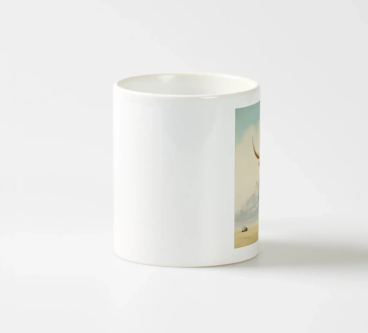 Minimo Yak 4 tazza in ceramica da Minimal Animal Art