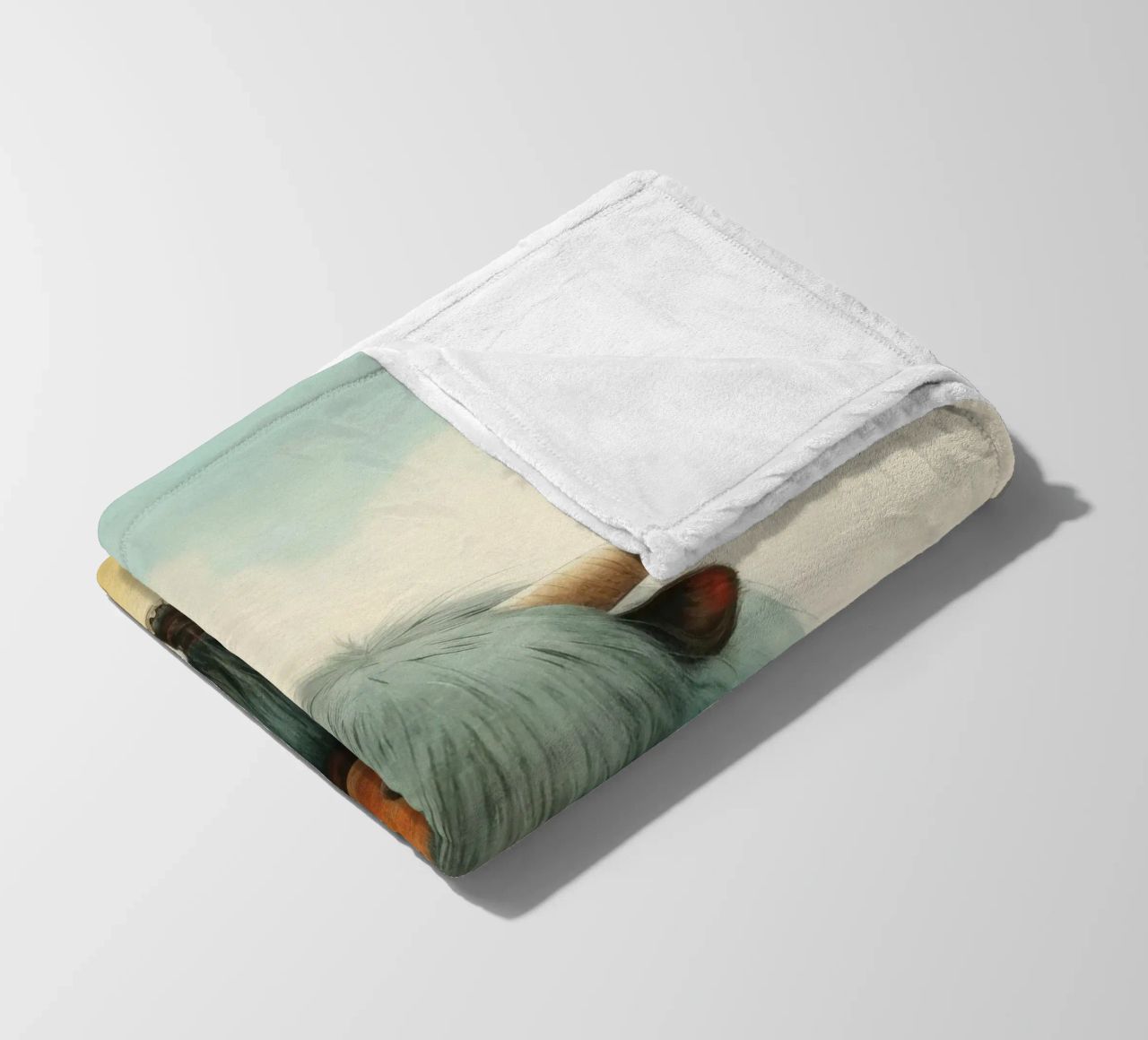 Minimo Yak 4 coperta in pile da Minimal Animal Art