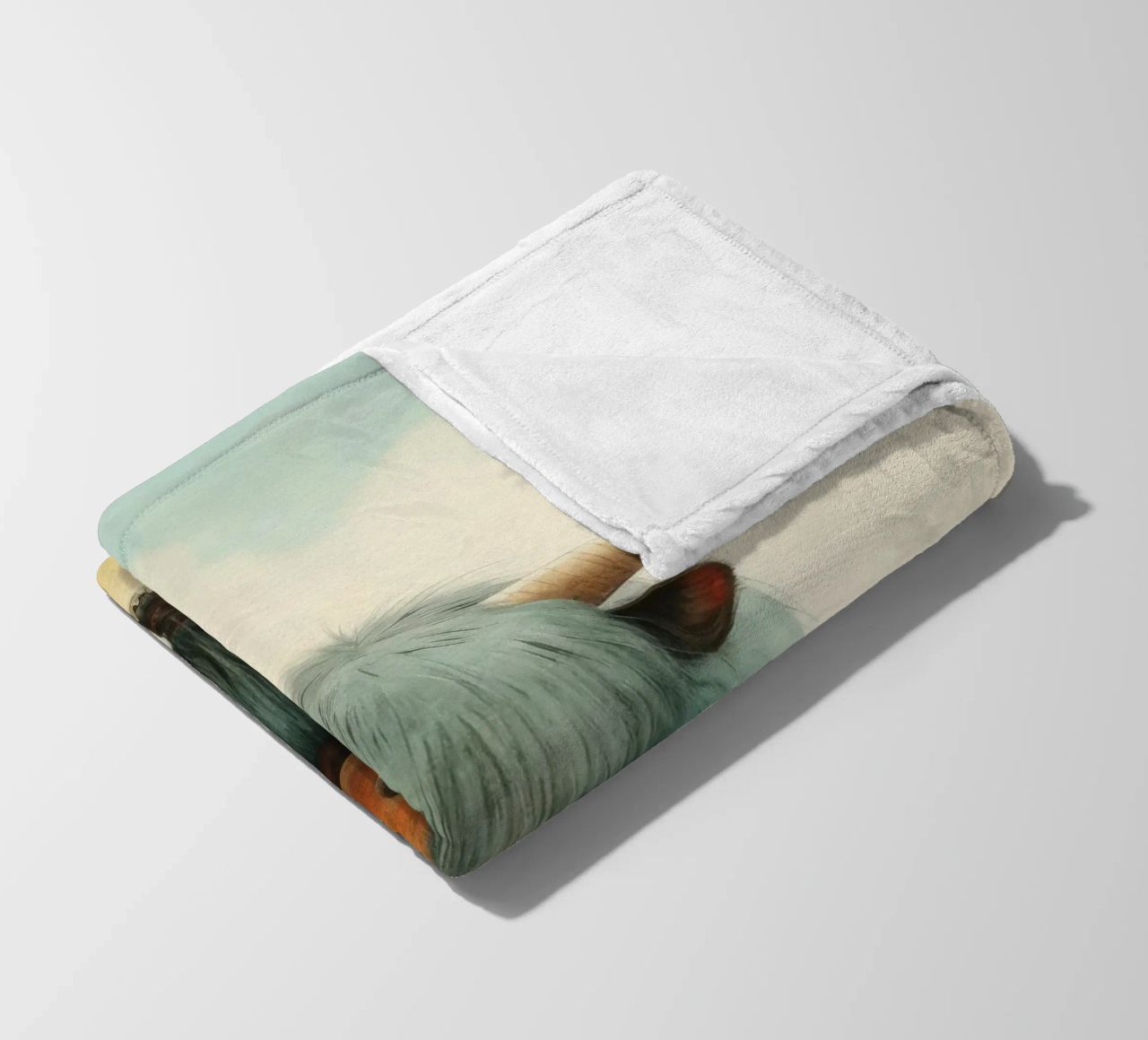 Minimo Yak 4 coperta in pile da Minimal Animal Art
