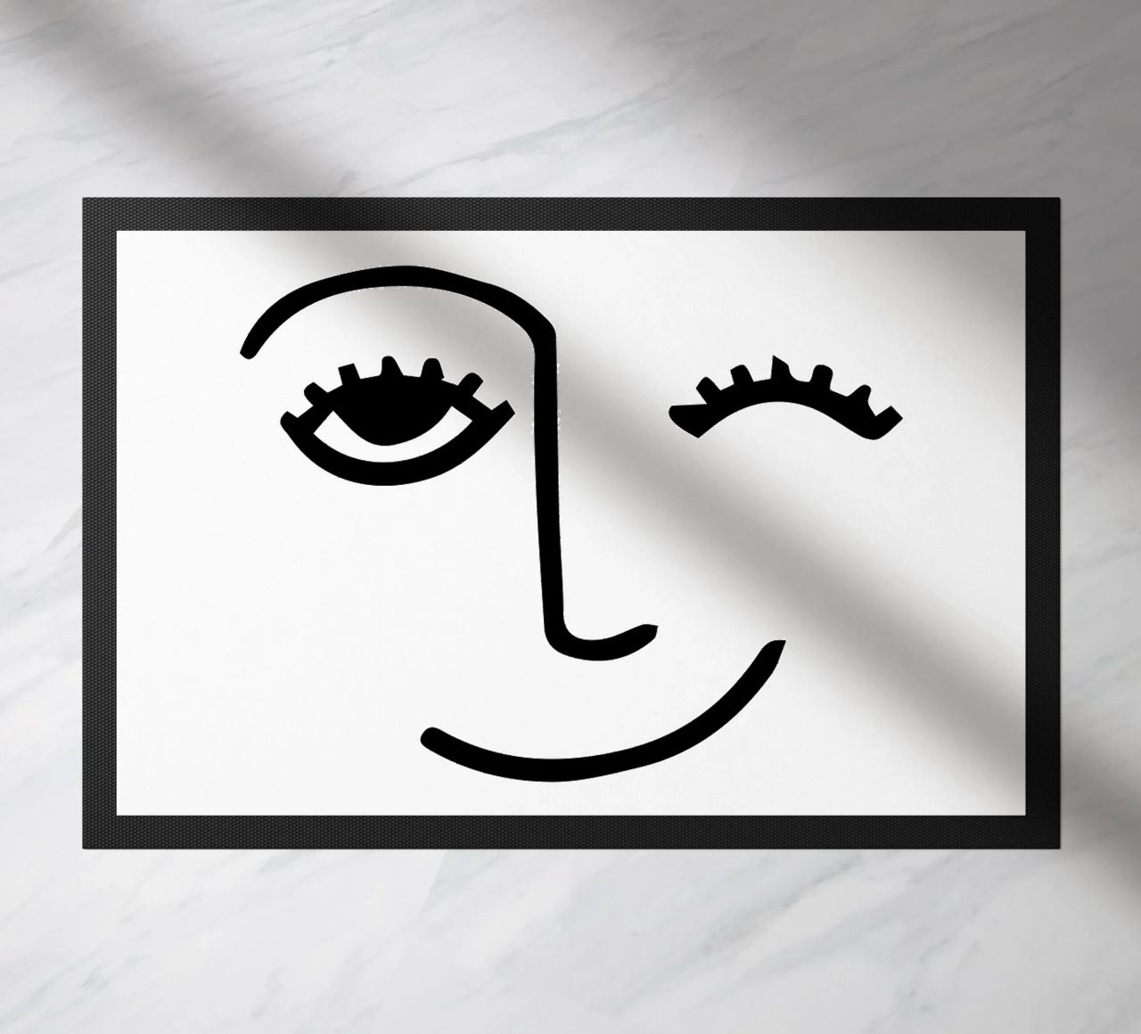 Wink - Line Art Face zerbino da Peaches Art Prints