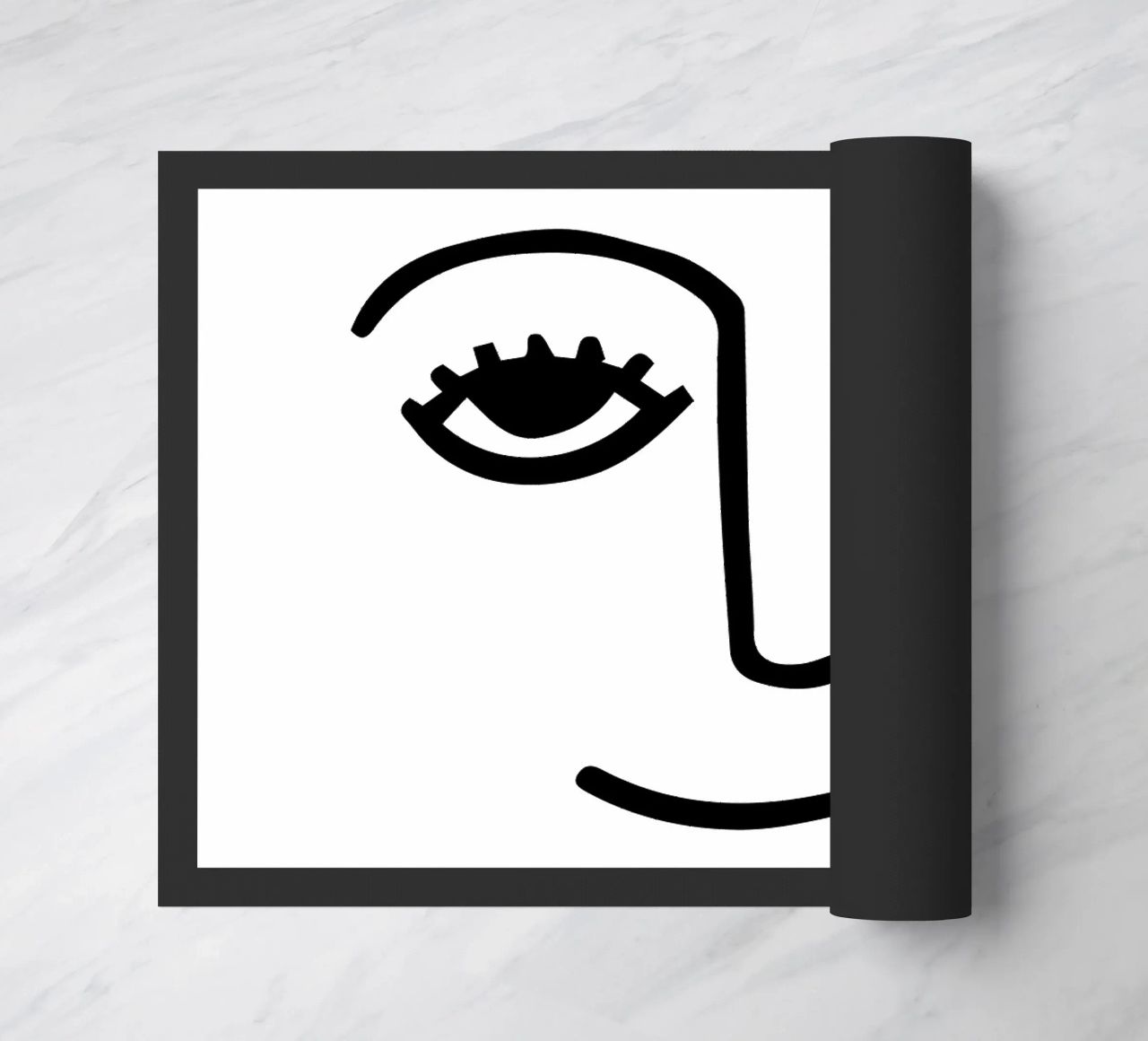 Wink - Line Art Face zerbino da Peaches Art Prints
