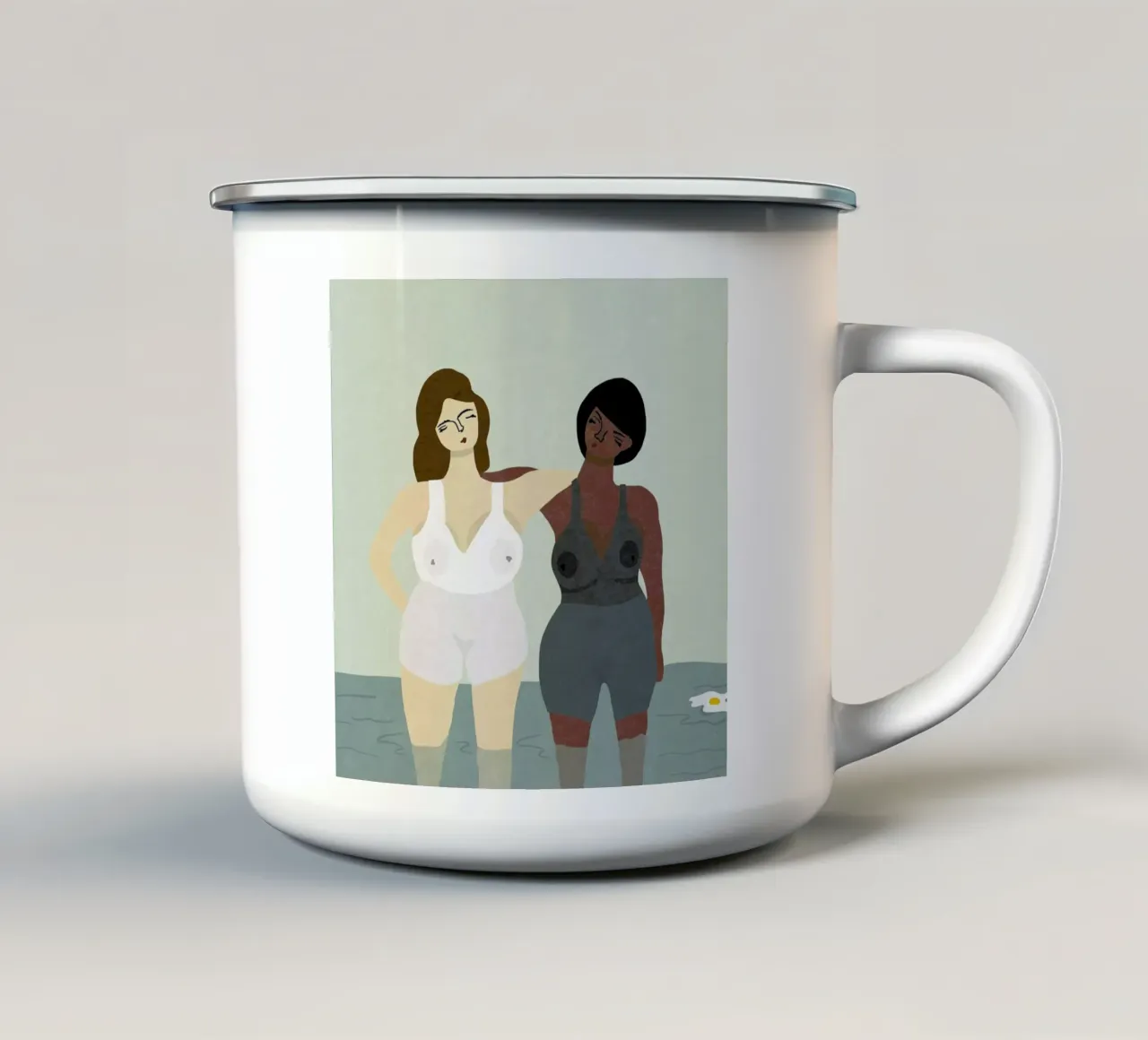 Besties tazza in smalto da Amalia Restrepo