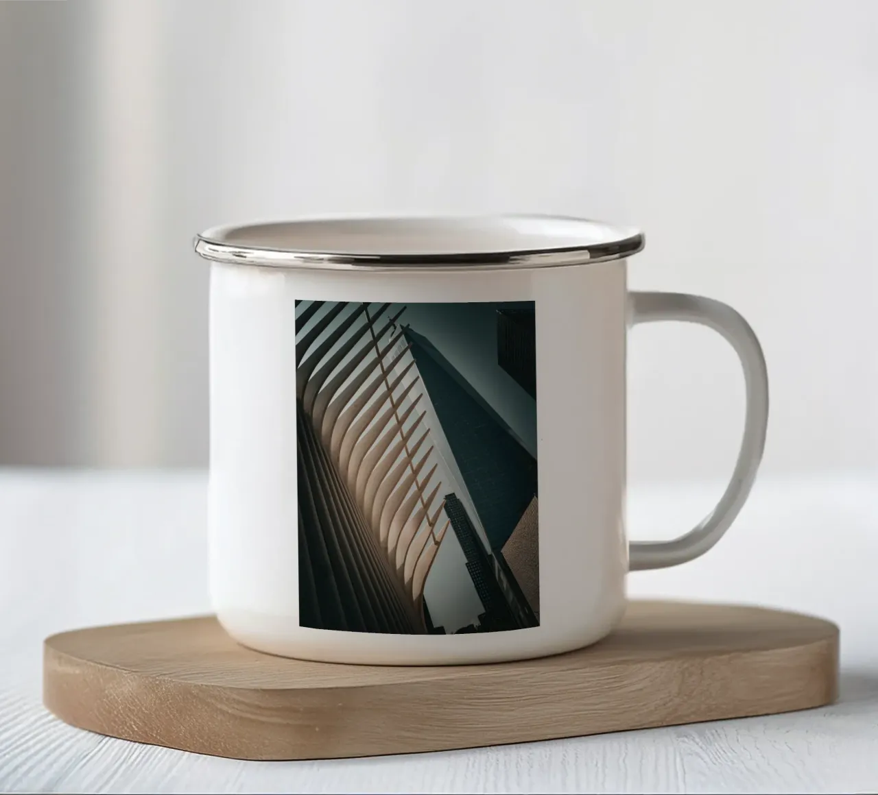 Okulus New York tazza in smalto da Flo Klein