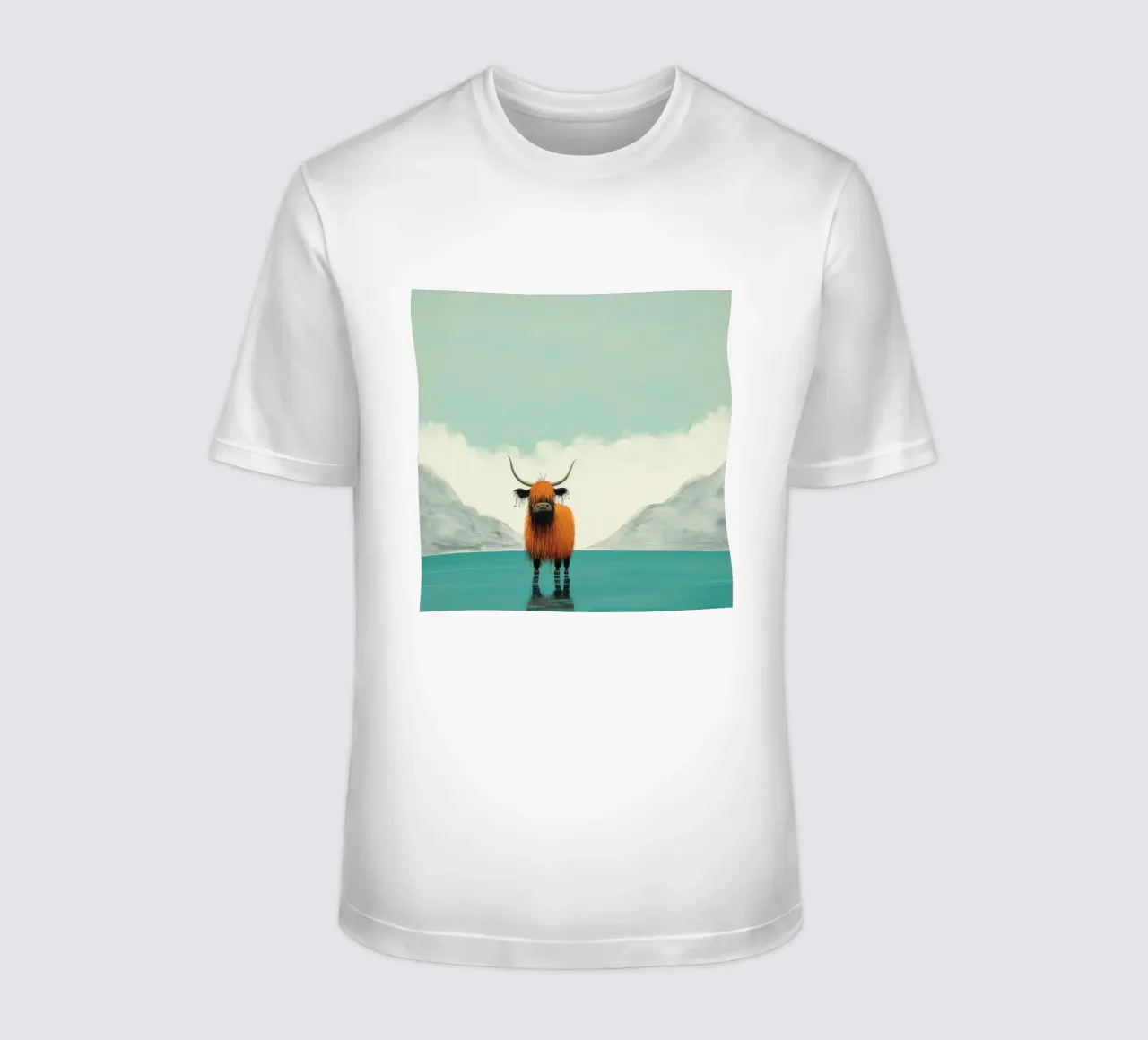 Yak minimo t-shirt da Minimal Animal Art