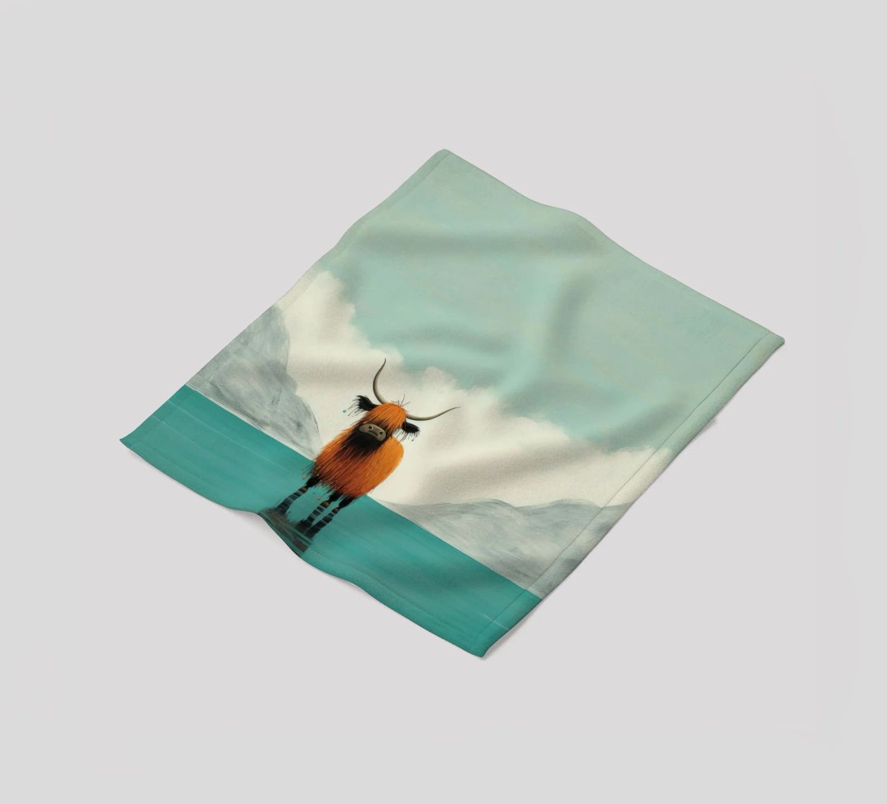 Minimo Yak 1 coperta in pile da Minimal Animal Art