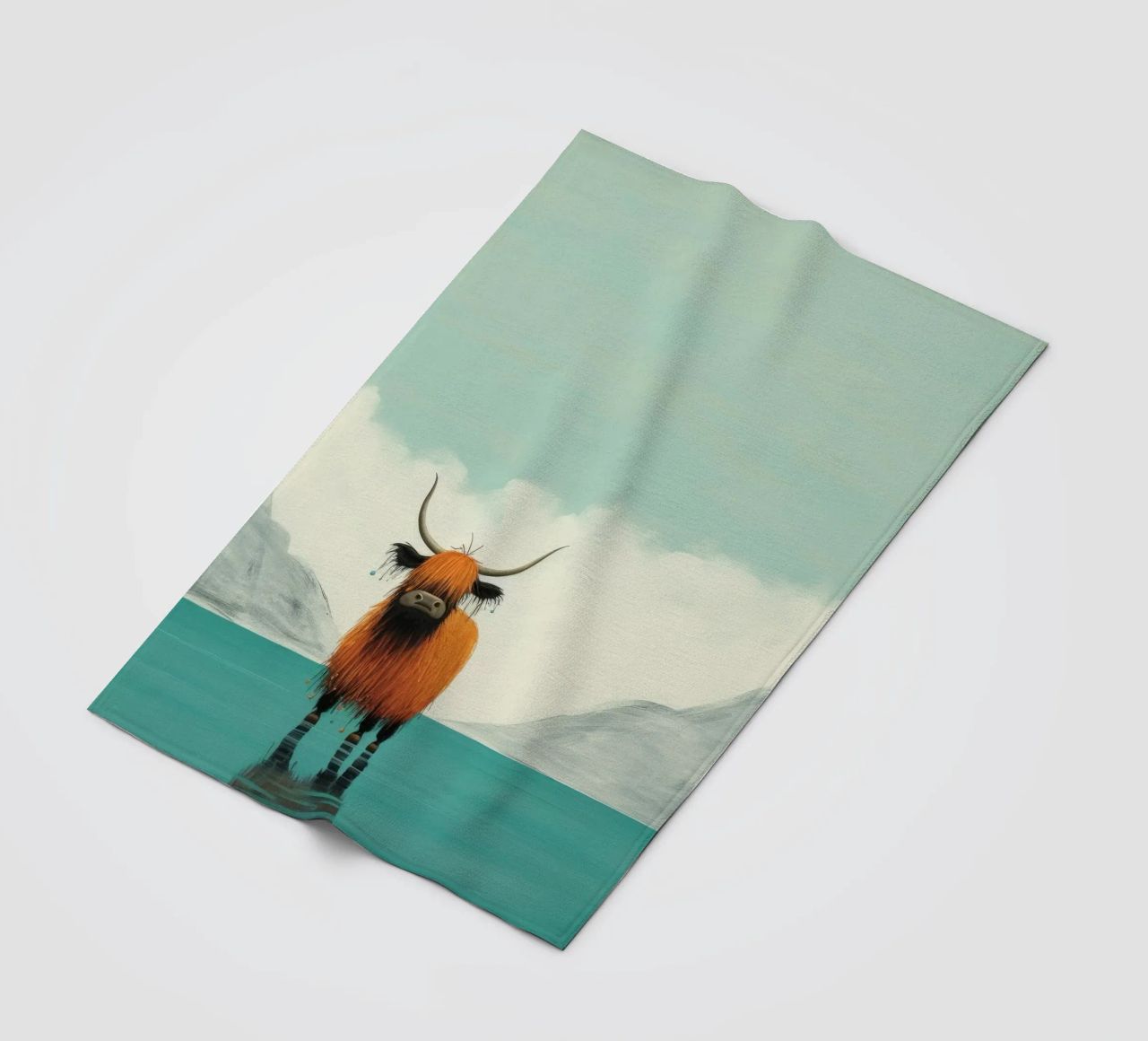 Minimo Yak 1 coperta in pile da Minimal Animal Art