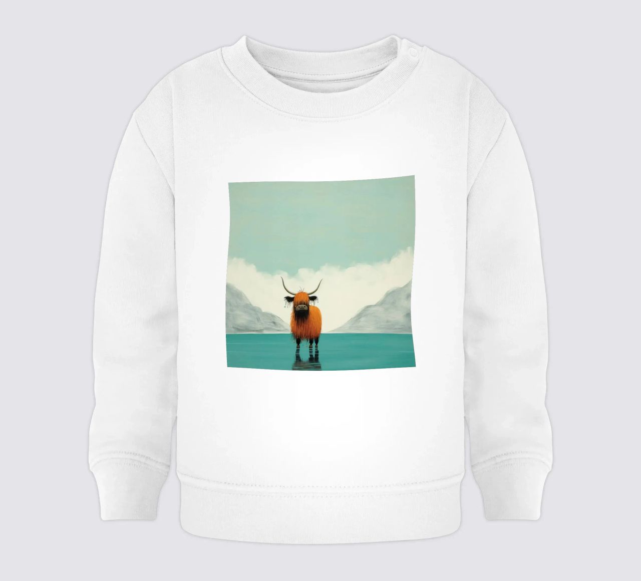 Minimo Yak 1 felpa neonato da Minimal Animal Art