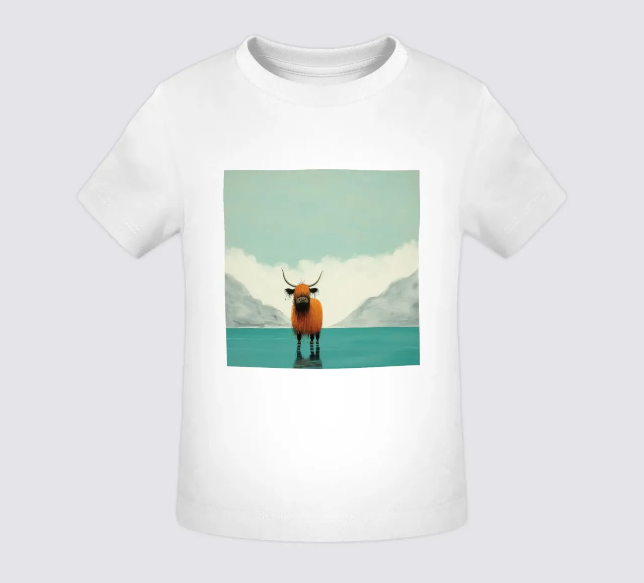 Mínimo Yak 1 camiseta de bebé de Minimal Animal Art