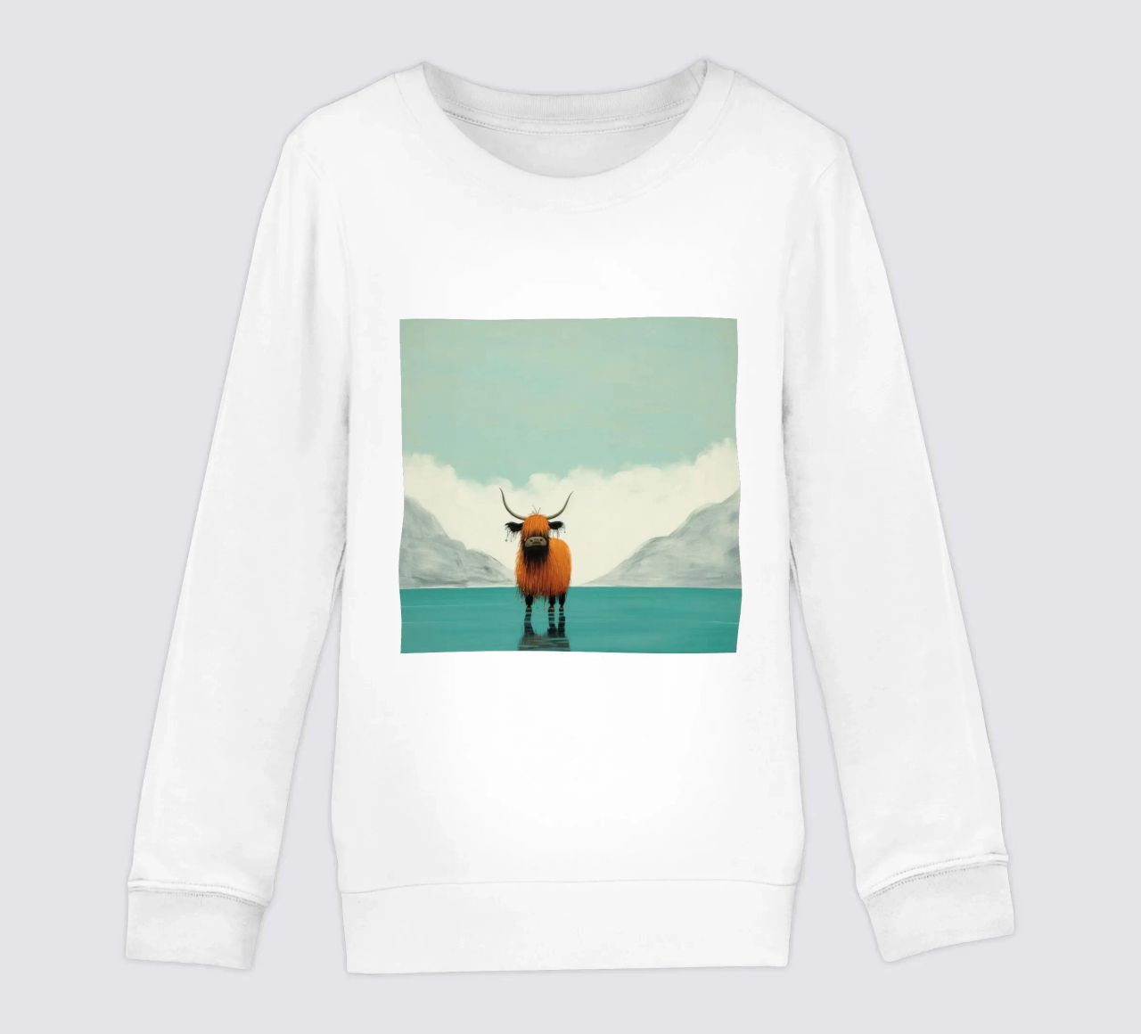 Minimo Yak 1 felpa bambino da Minimal Animal Art