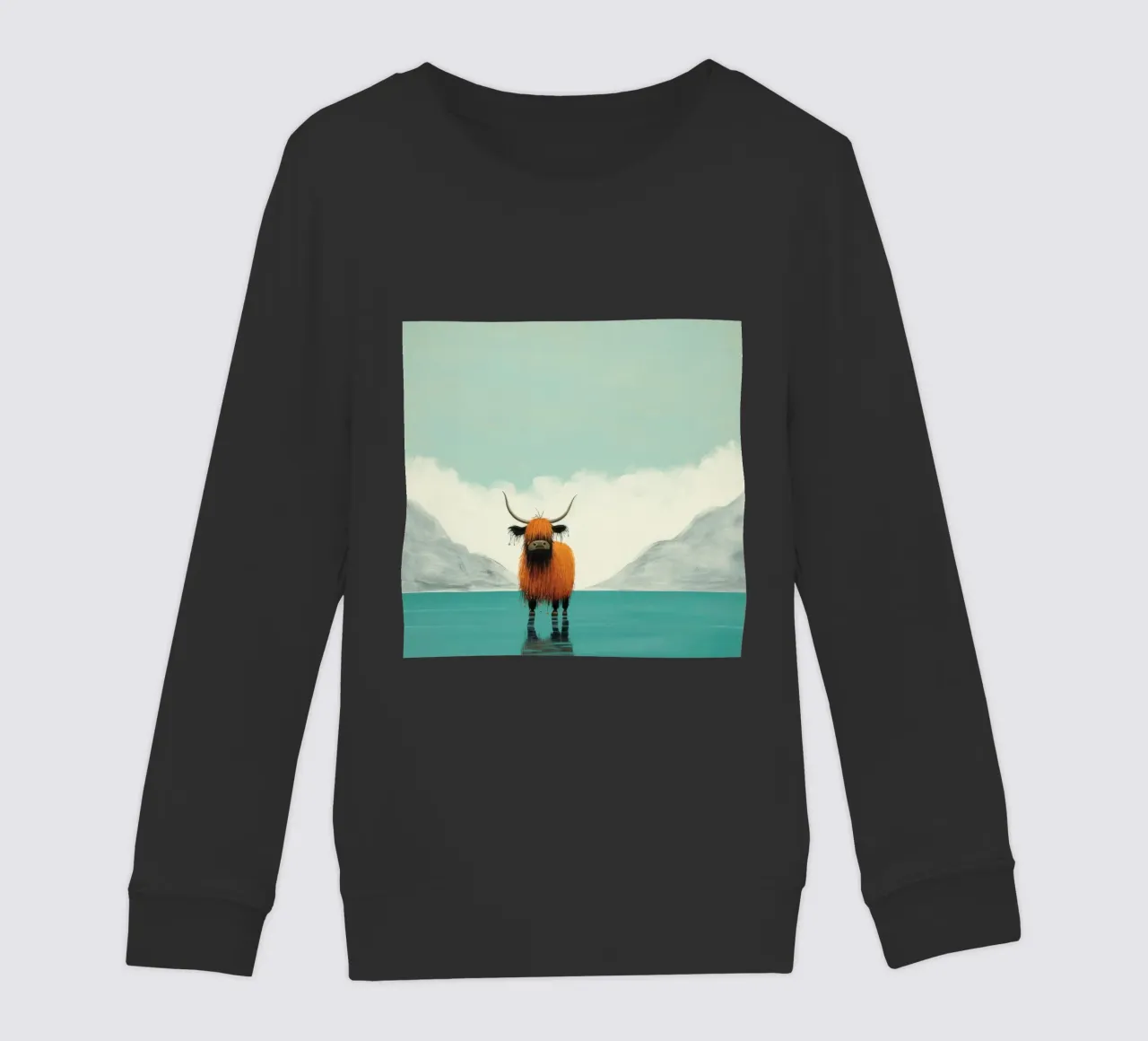 Minimo Yak 1 felpa bambino da Minimal Animal Art