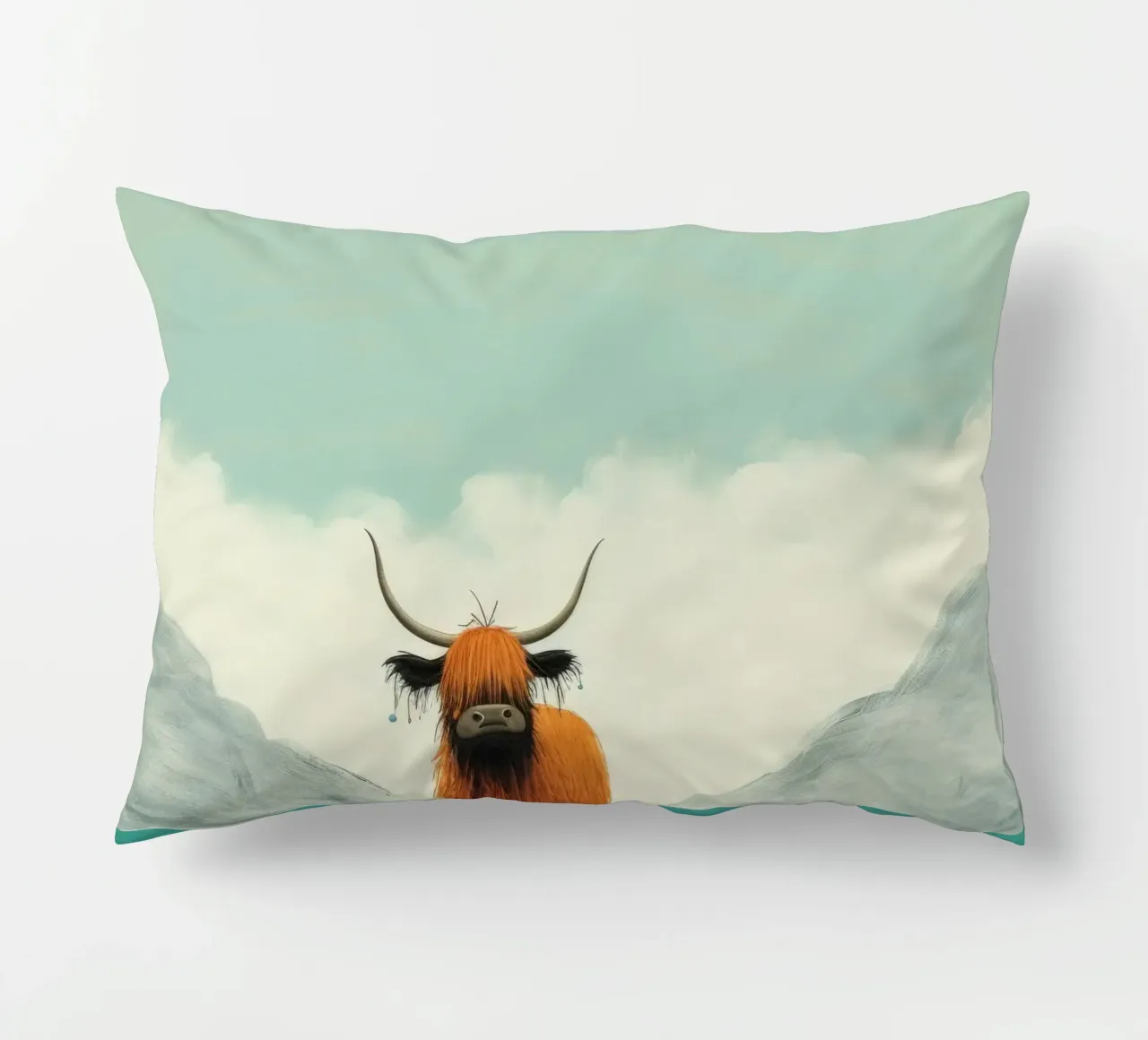 Yak minimo cuscino da Minimal Animal Art