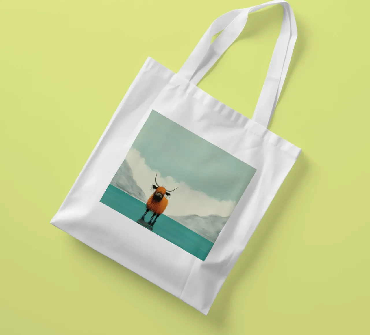 Minimo Yak 1 borsa in juta da Minimal Animal Art