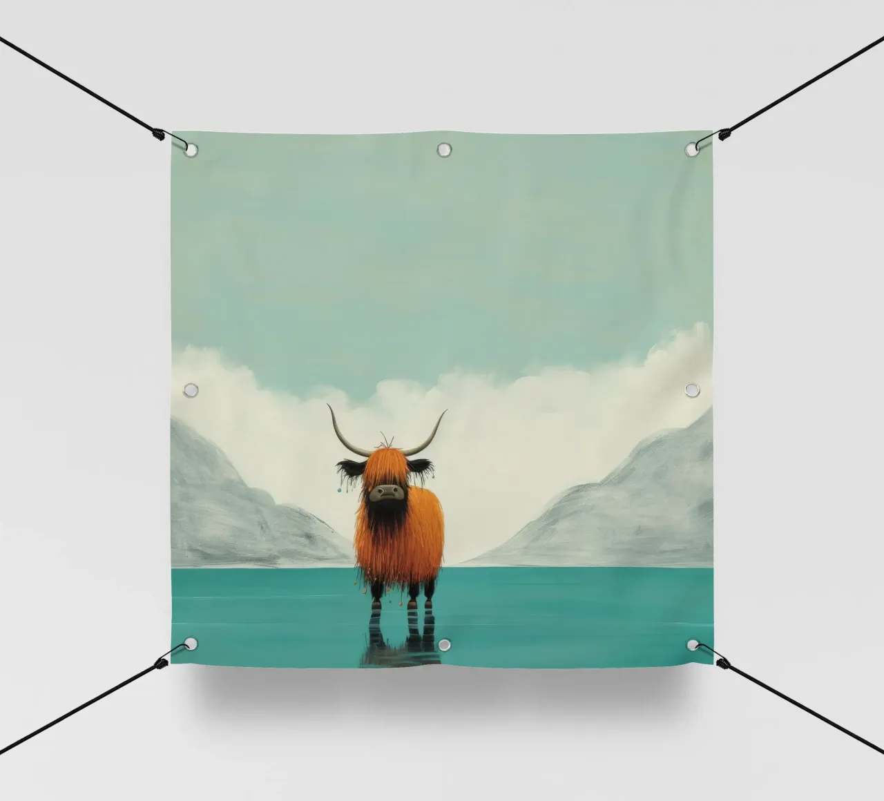 Minimo Yak 1 telo in pvc da Minimal Animal Art