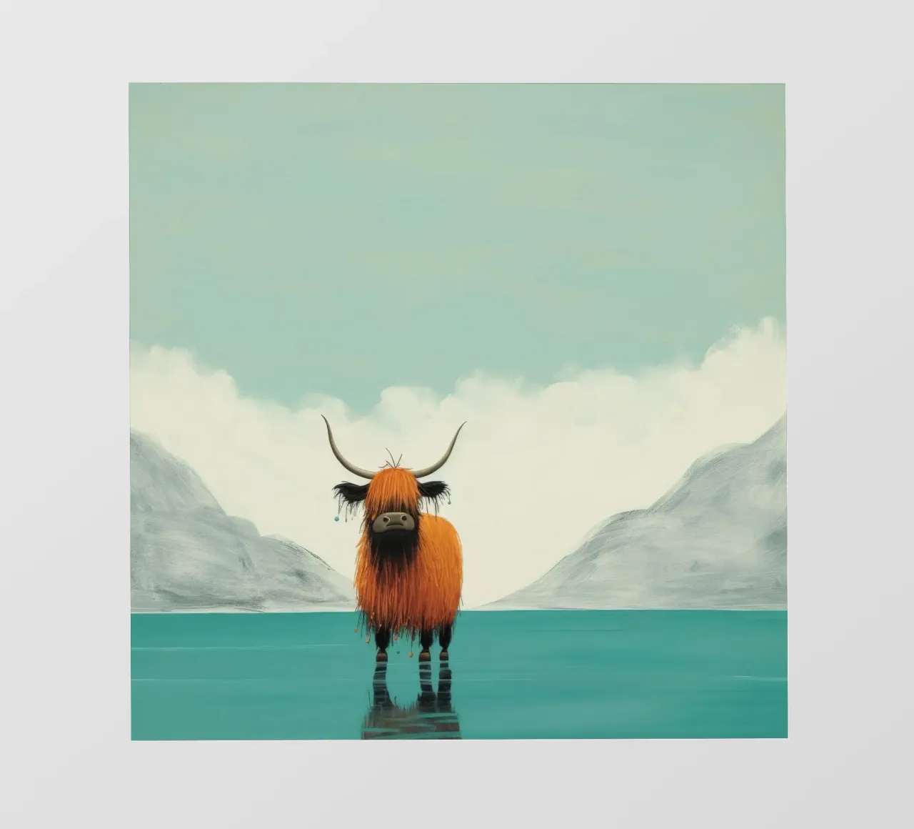 Minimo Yak 1 telo in pvc da Minimal Animal Art