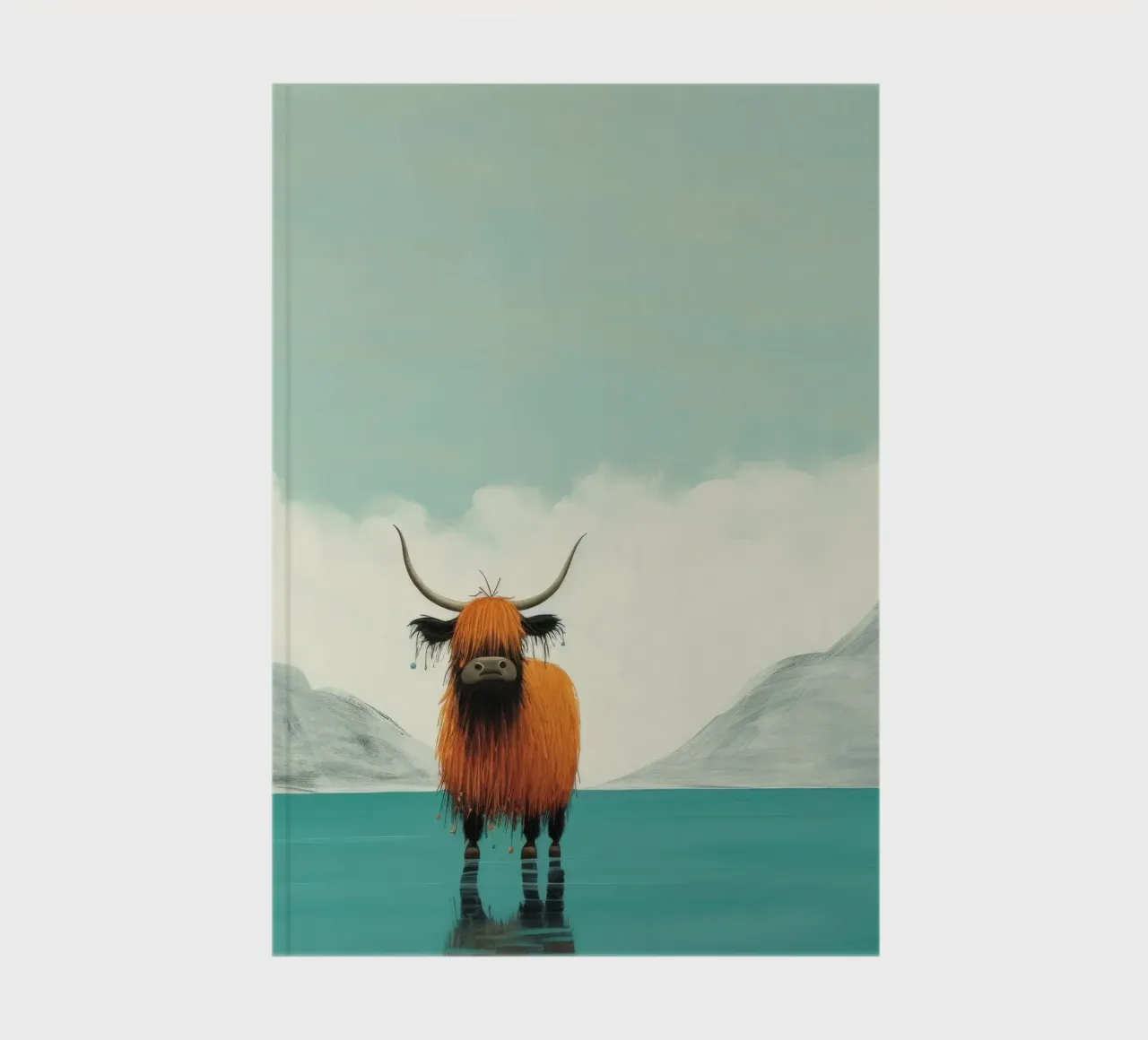 Minimum Yak 1 notebook by Minimal Animal Art