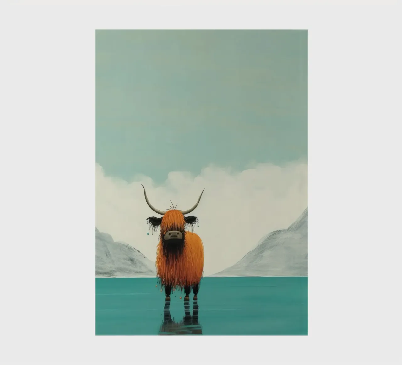 Minimum Yak 1 notebook by Minimal Animal Art