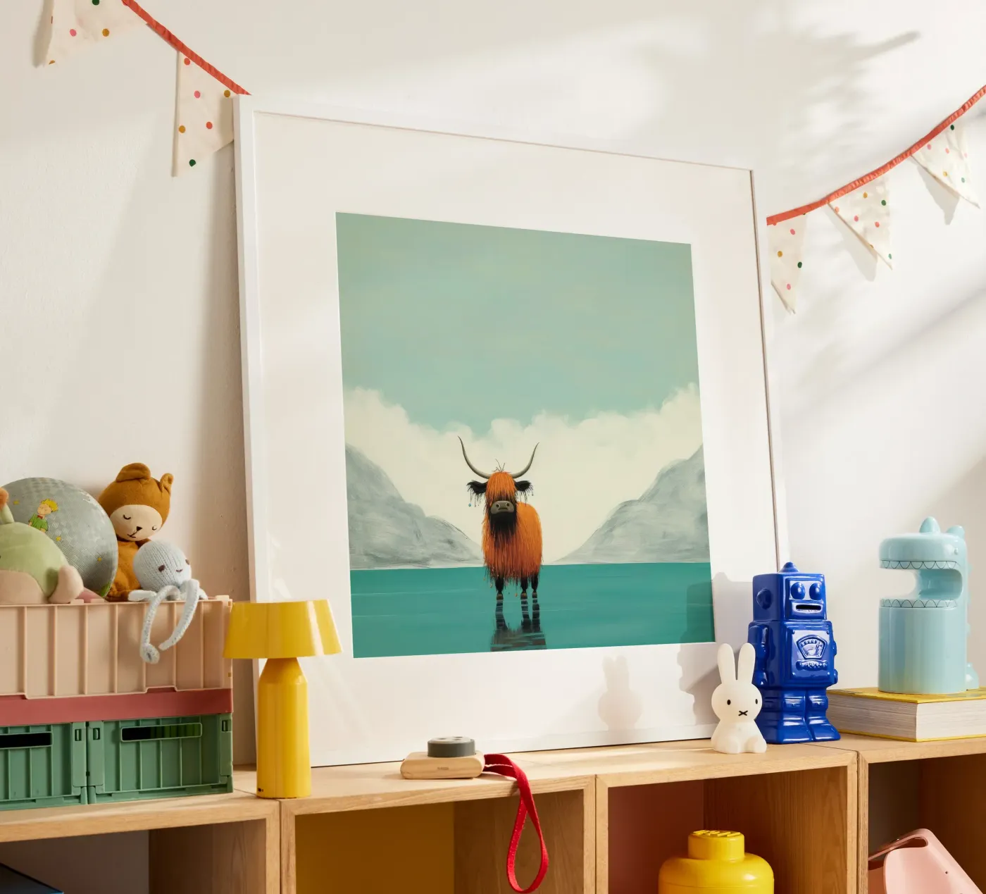 Minimal Yak poster da Minimal Animal Art