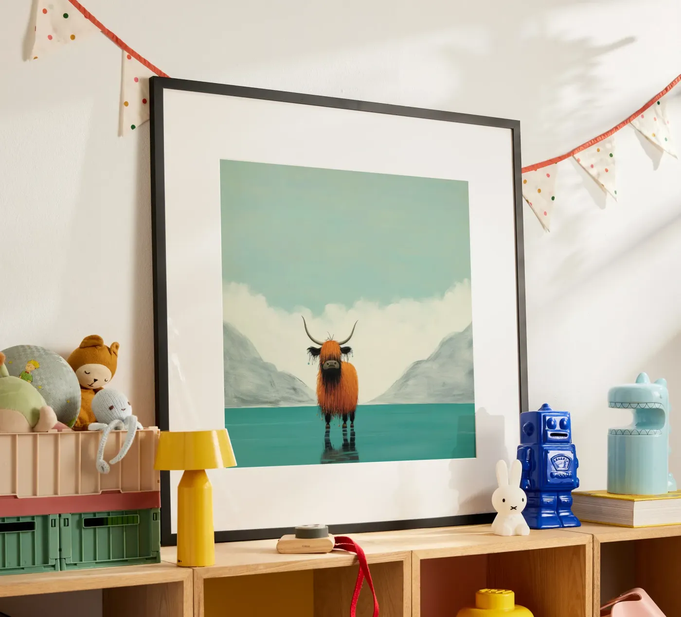 Minimal Yak poster da Minimal Animal Art