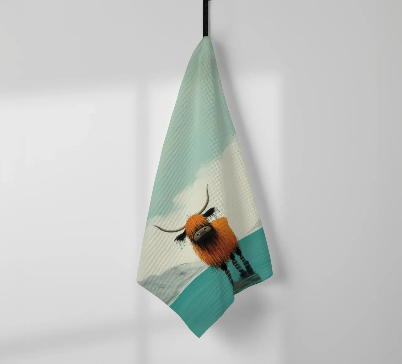 Minimum Yak 1 torchon de Minimal Animal Art