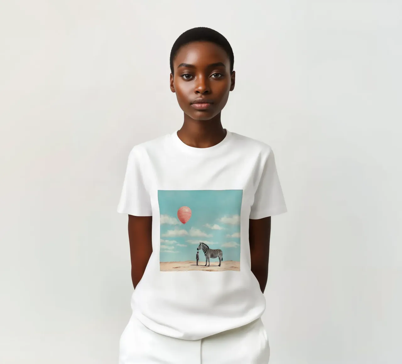 Zebra minimale 2 t-shirt da Minimal Animal Art
