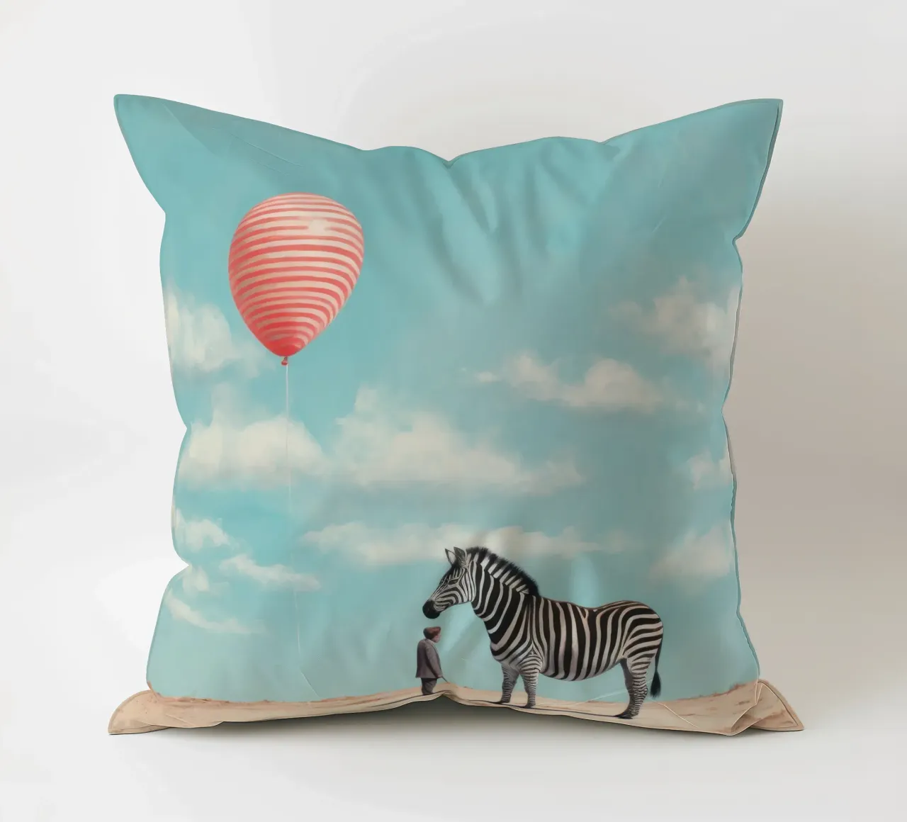 Zebra minimale 2 cuscino da Minimal Animal Art