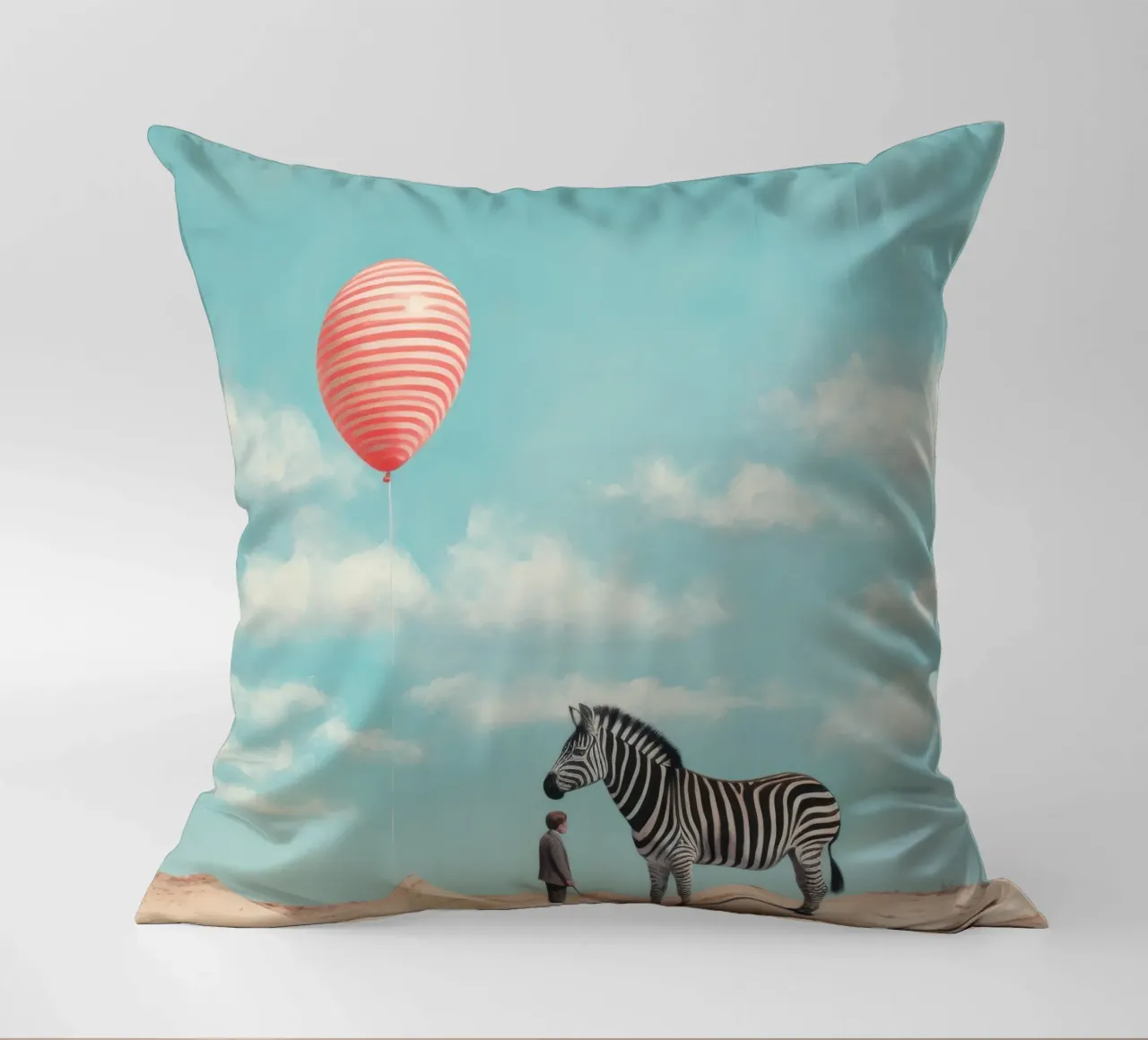 Zebra minimale 2 cuscino da Minimal Animal Art