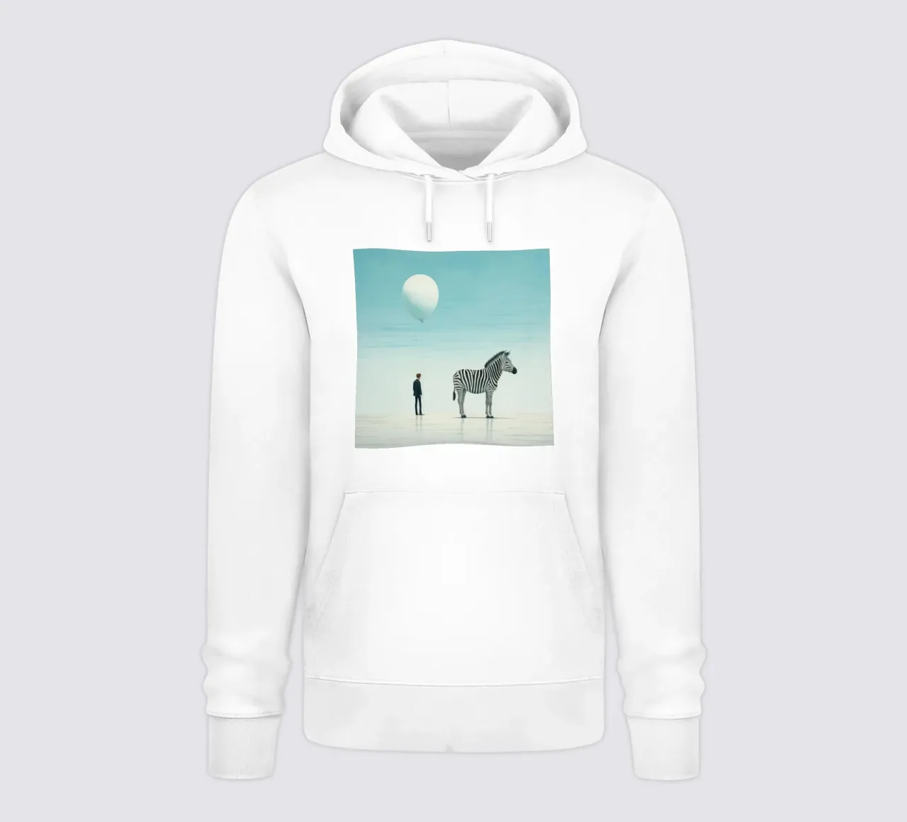 Minimal Zebra 3 sudadera con capucha de Minimal Animal Art