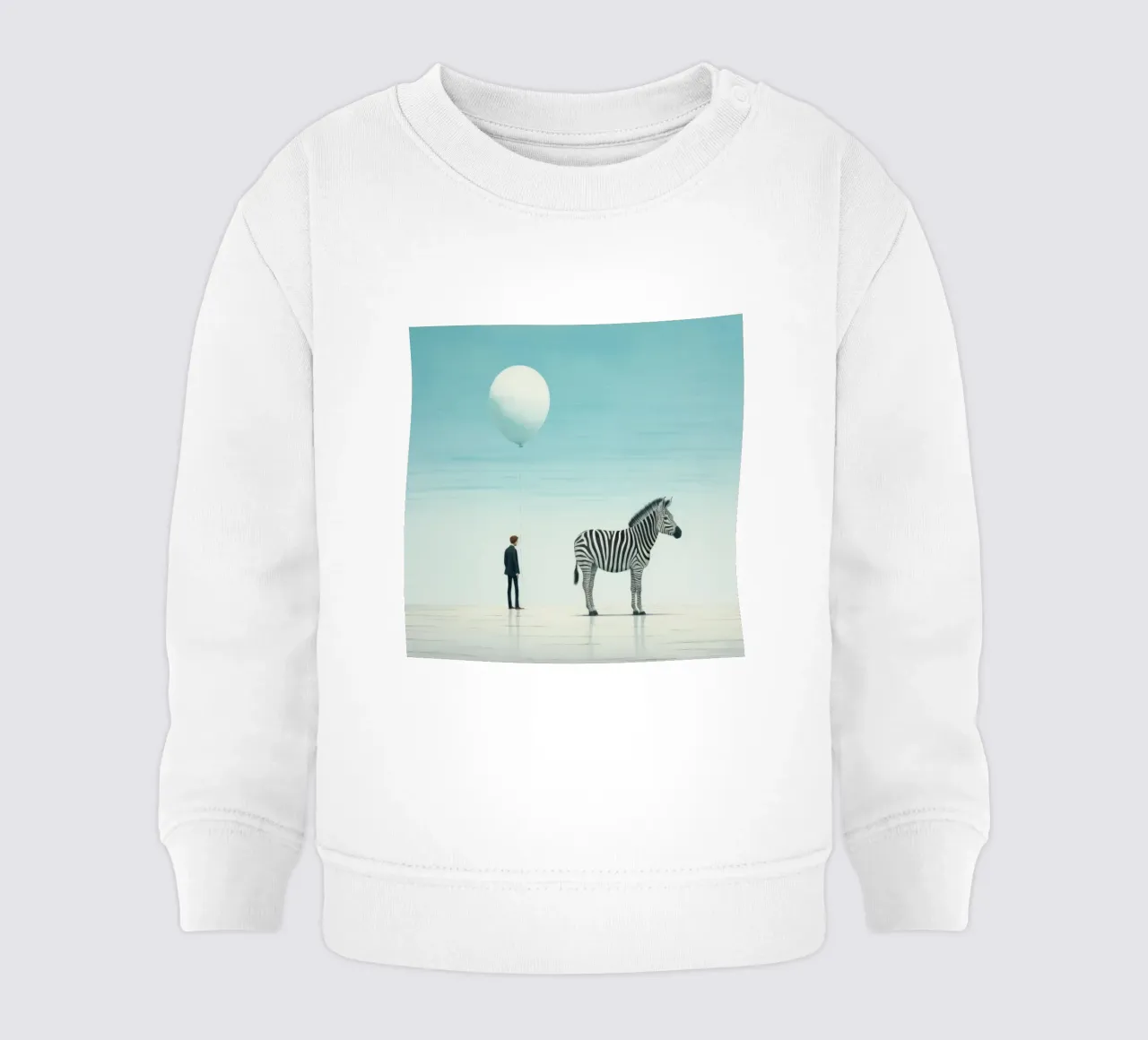 Minimal Zebra 3 sudadera de bebé de Minimal Animal Art