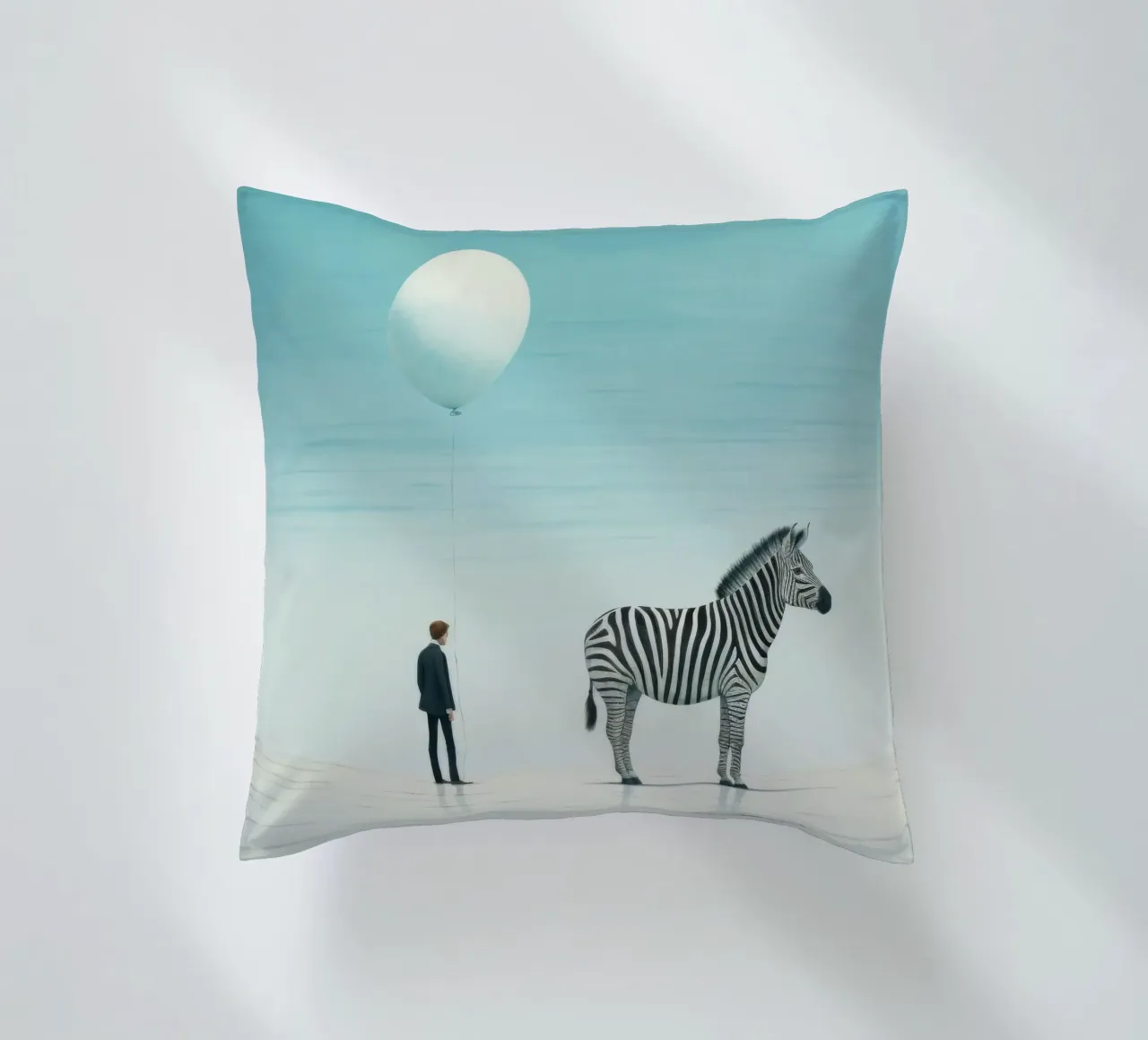 Zebra minimale cuscino da Minimal Animal Art