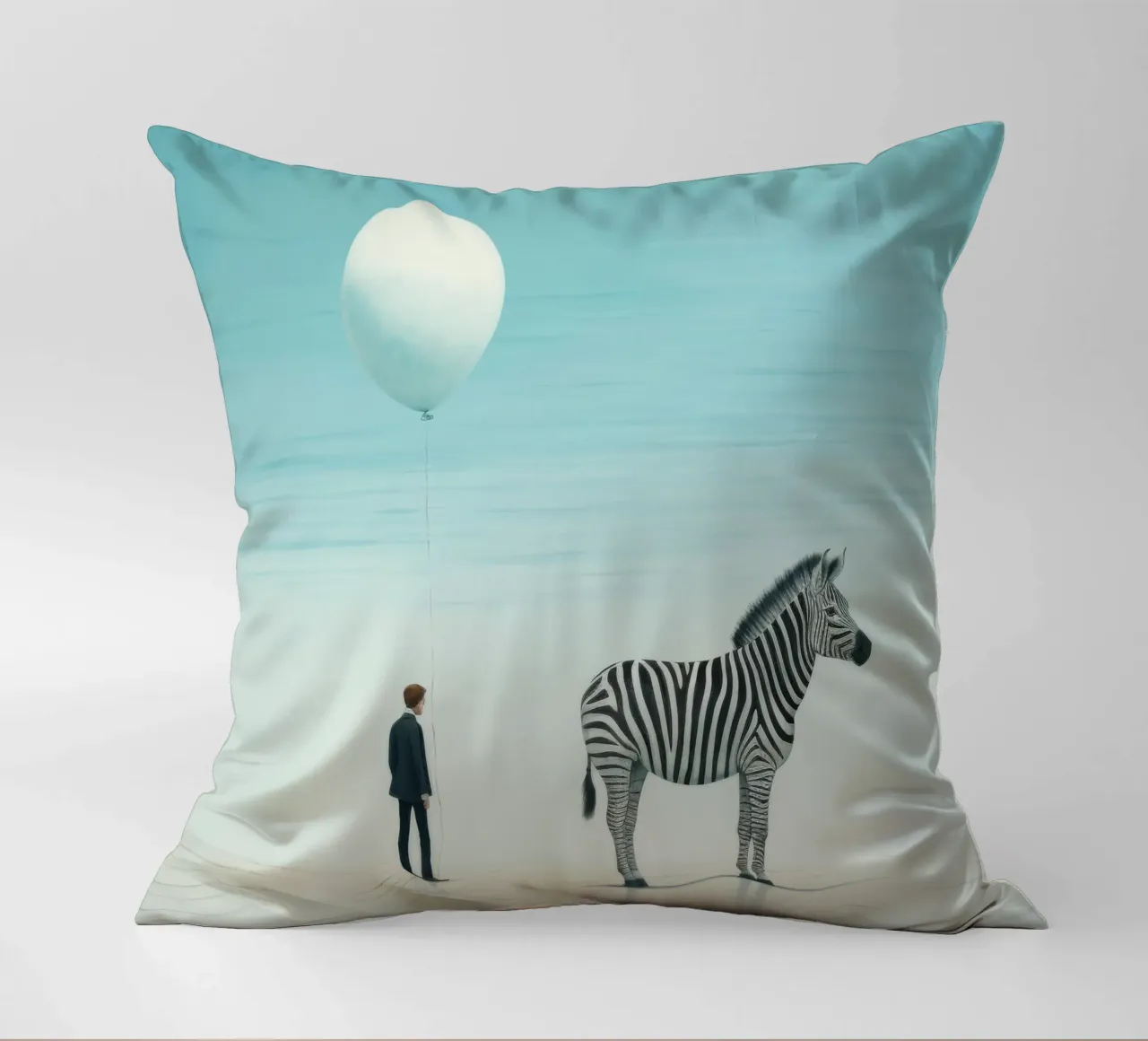 Zebra minimale 3 cuscino da Minimal Animal Art