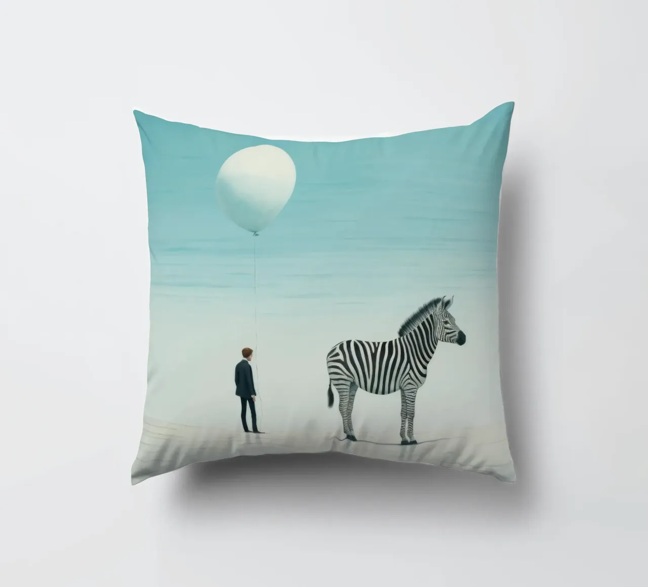 Zebra minimale cuscino da Minimal Animal Art