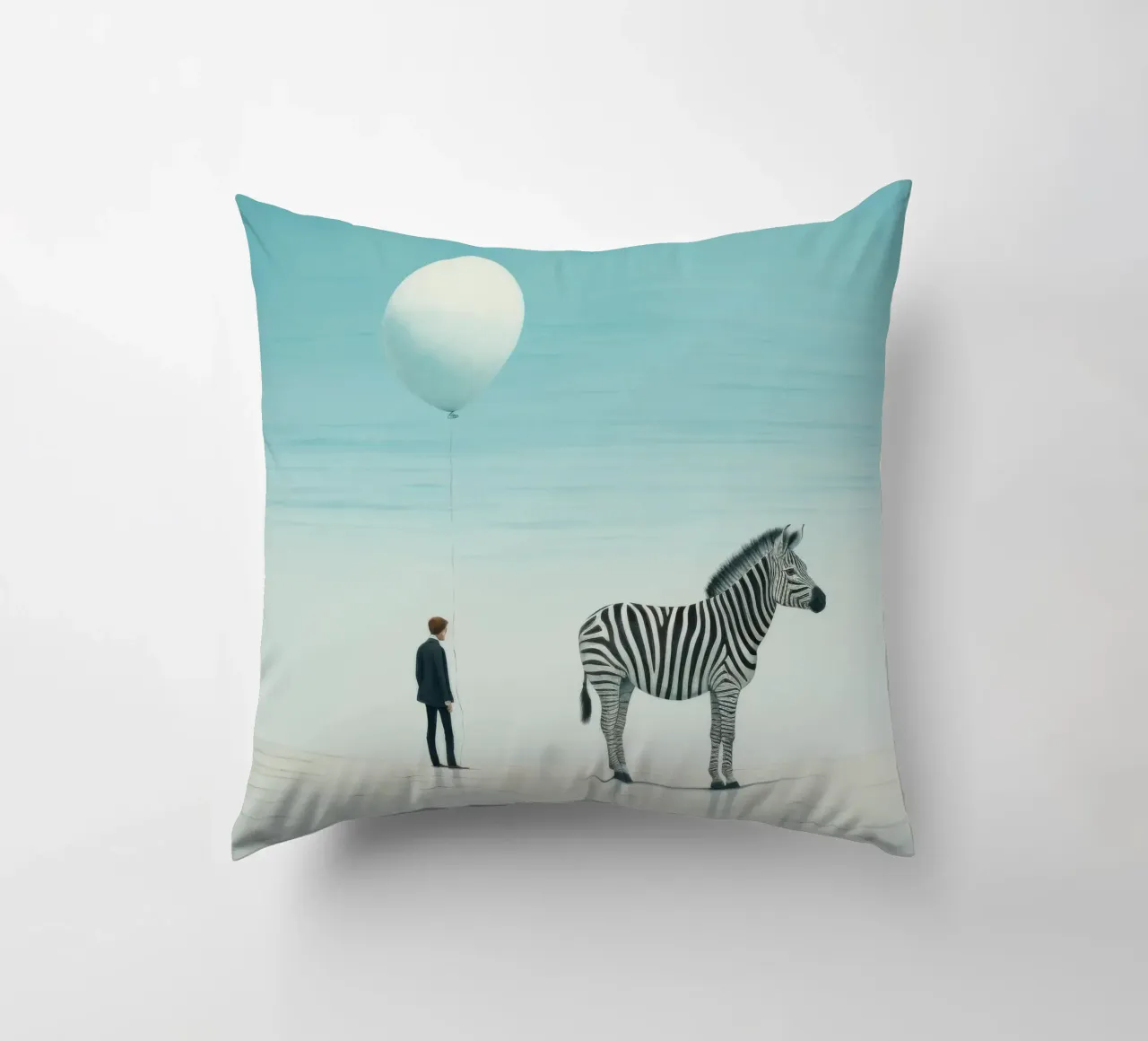 Zebra minimale cuscino da Minimal Animal Art