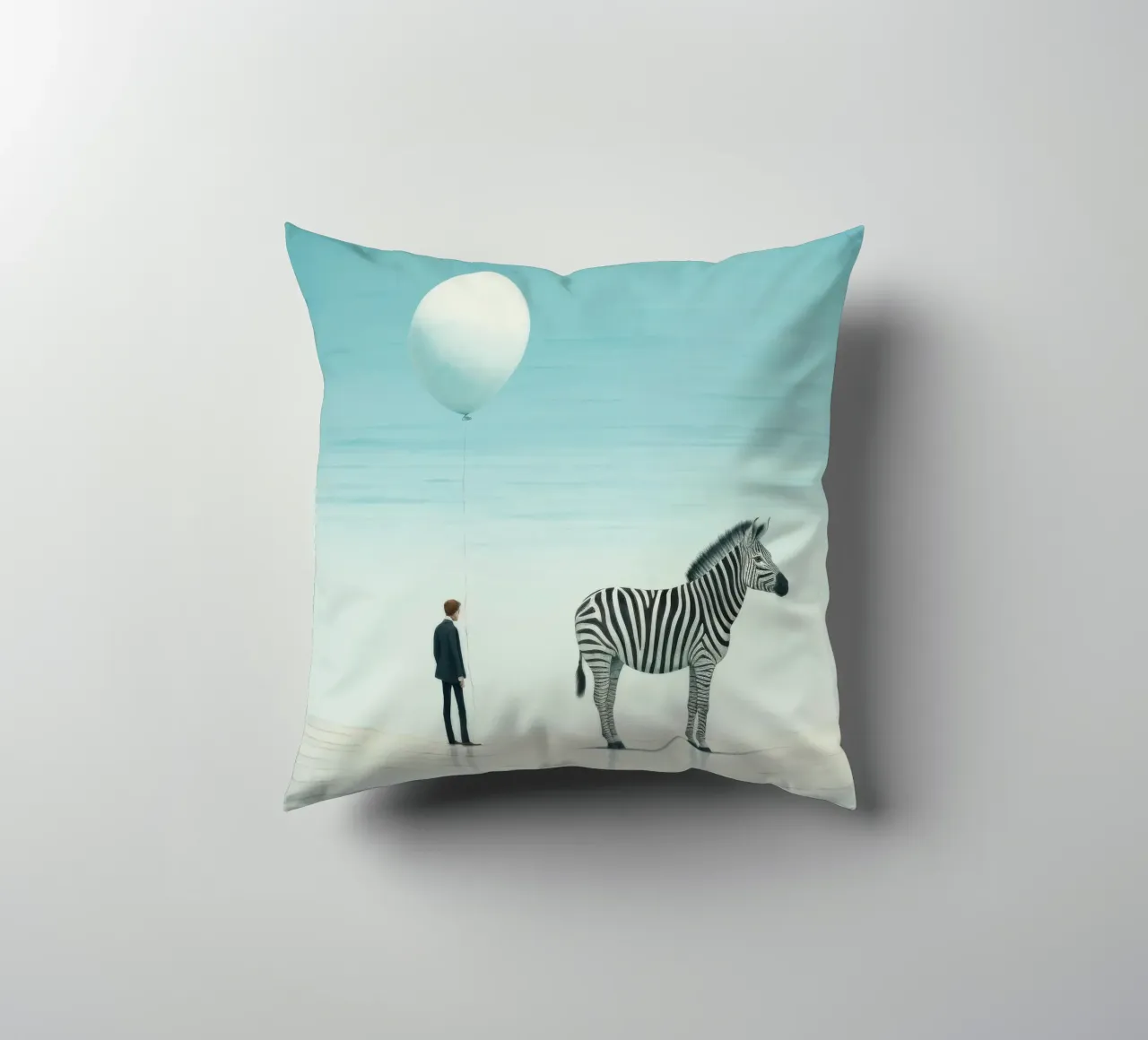 Zebra minimale cuscino da Minimal Animal Art