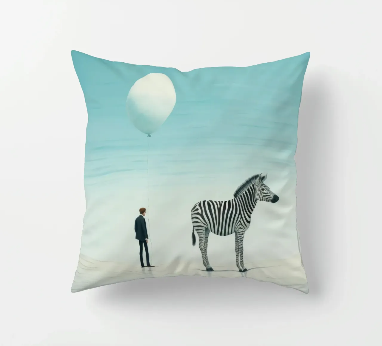 Zebra minimale cuscino da Minimal Animal Art