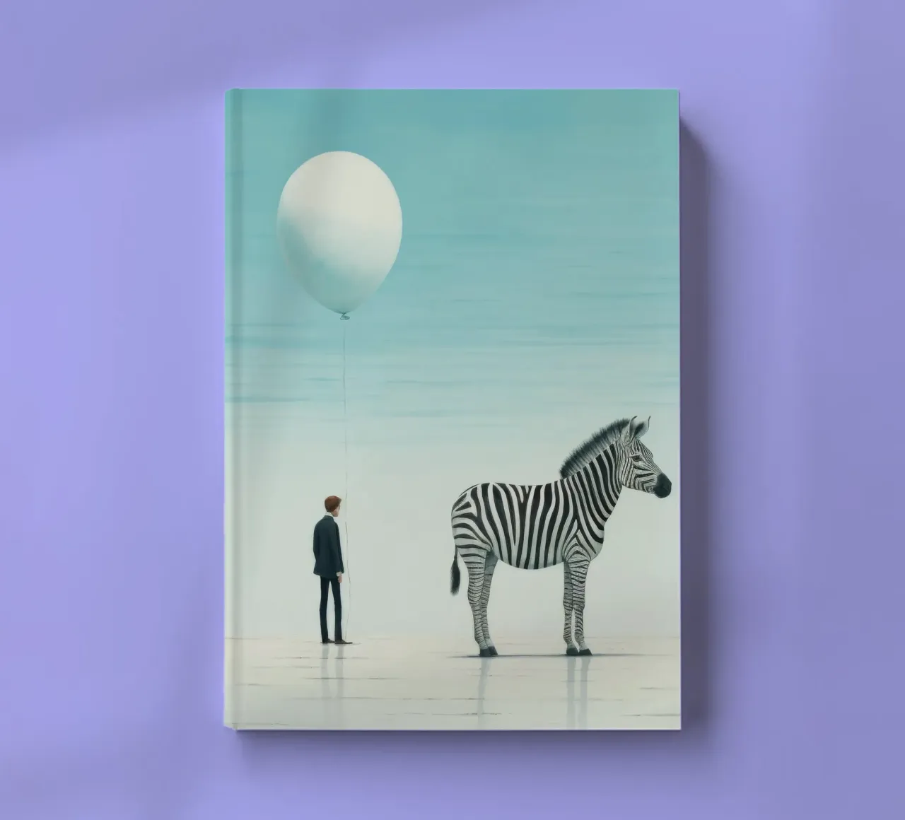 Minimal Zebra 3 notebook by Minimal Animal Art