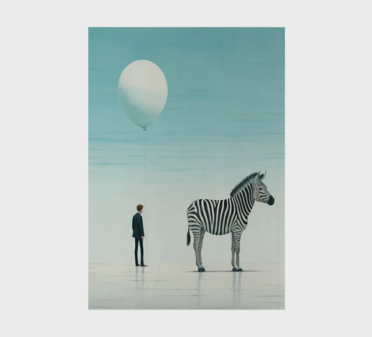 Minimal Zebra 3 notebook by Minimal Animal Art