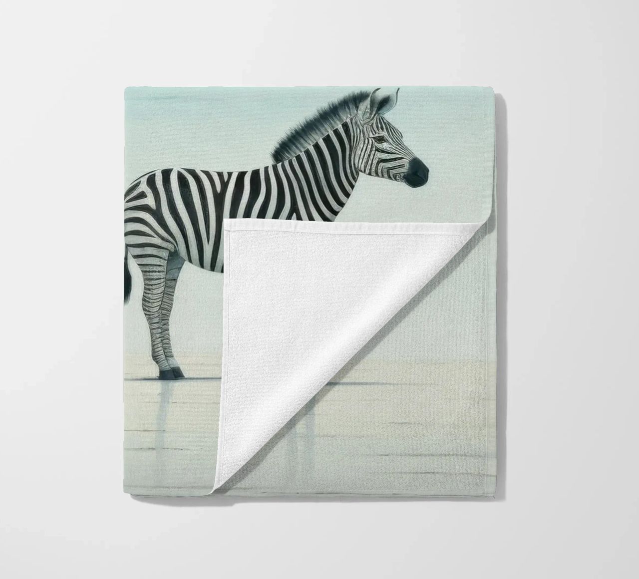 Zebra minimale 3 telo mare da Minimal Animal Art