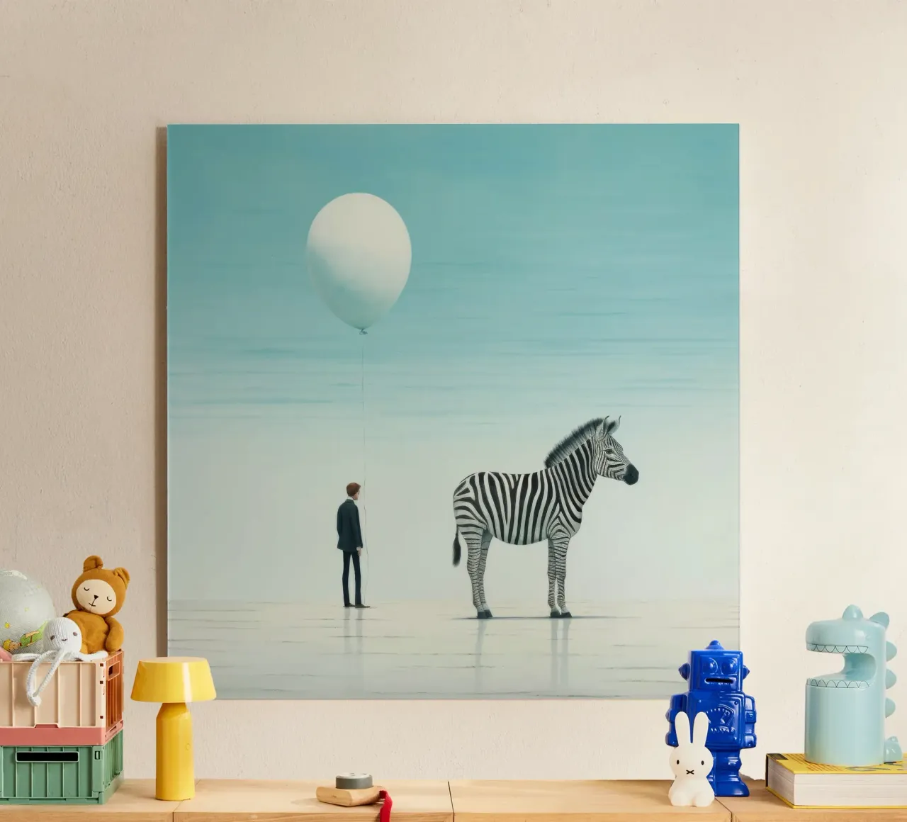 Zebra minimale plexiglass da Minimal Animal Art