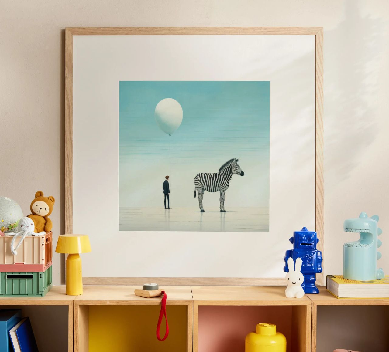 Zebra minimale 3 poster da Minimal Animal Art