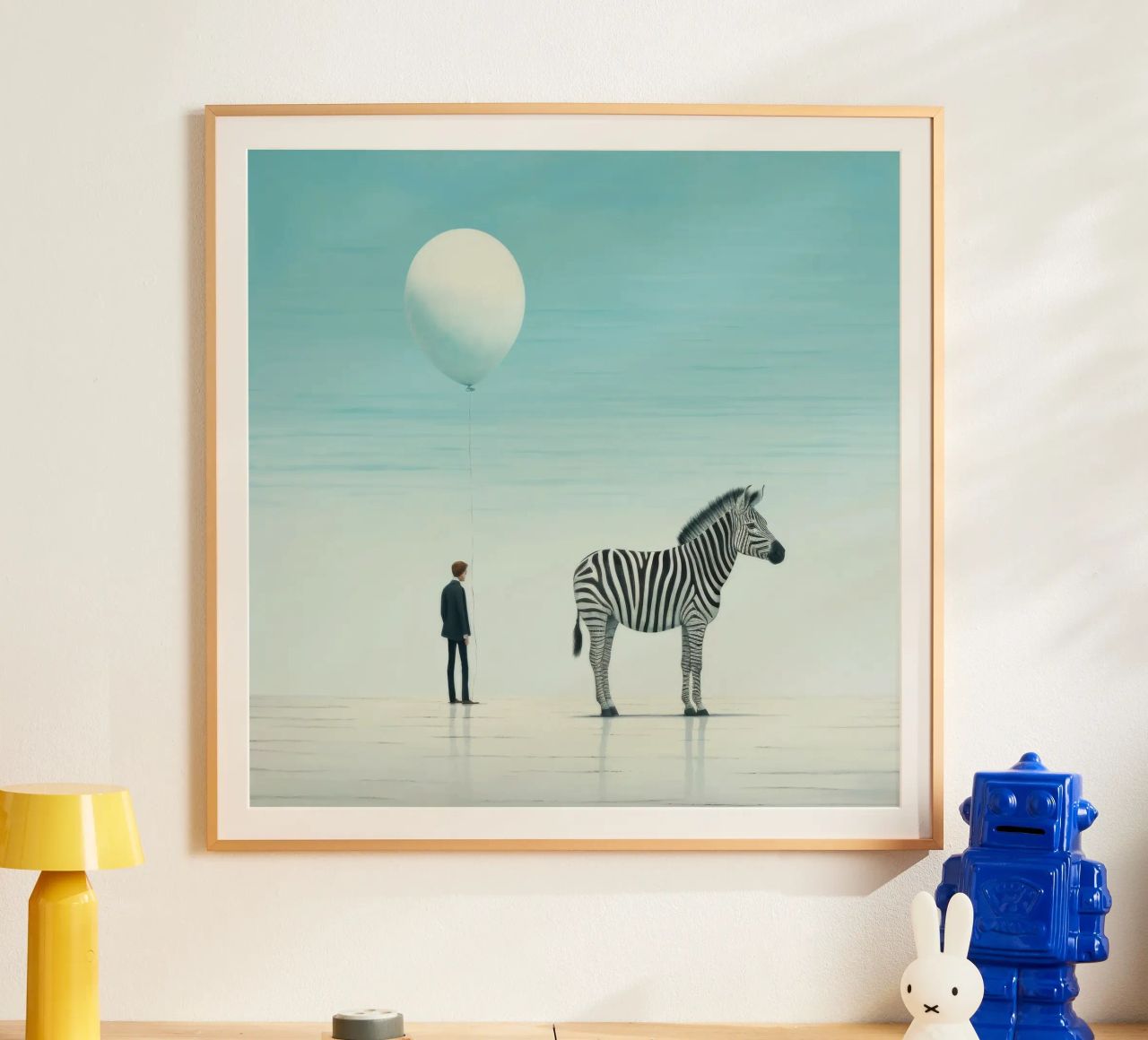 Zebra minimale 3 poster da Minimal Animal Art