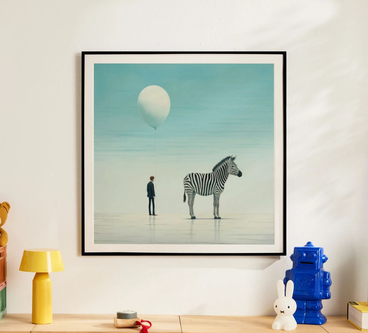 Zebra minimale 3 poster da Minimal Animal Art