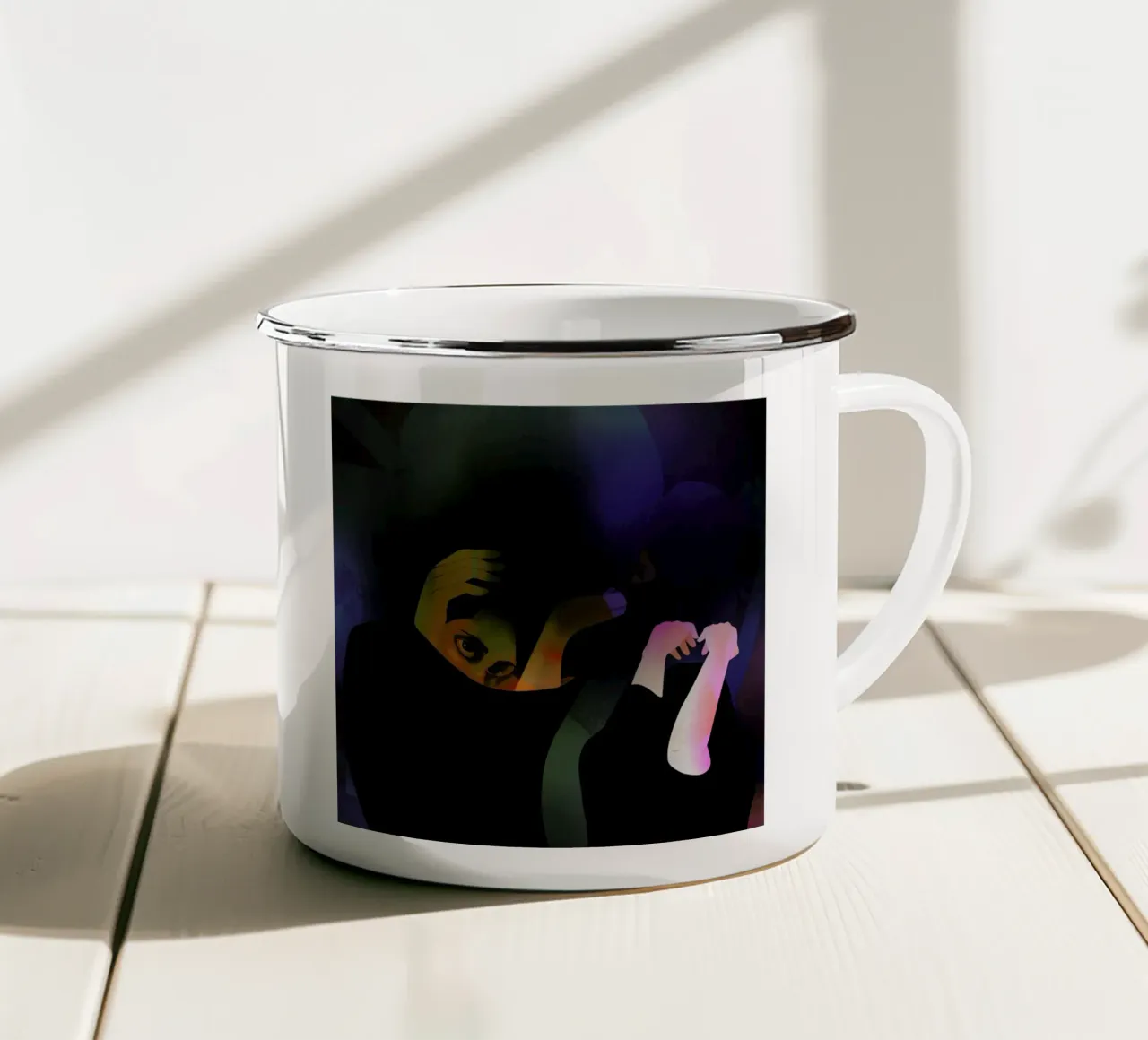 Acid tazza in smalto da Lesja Chernish