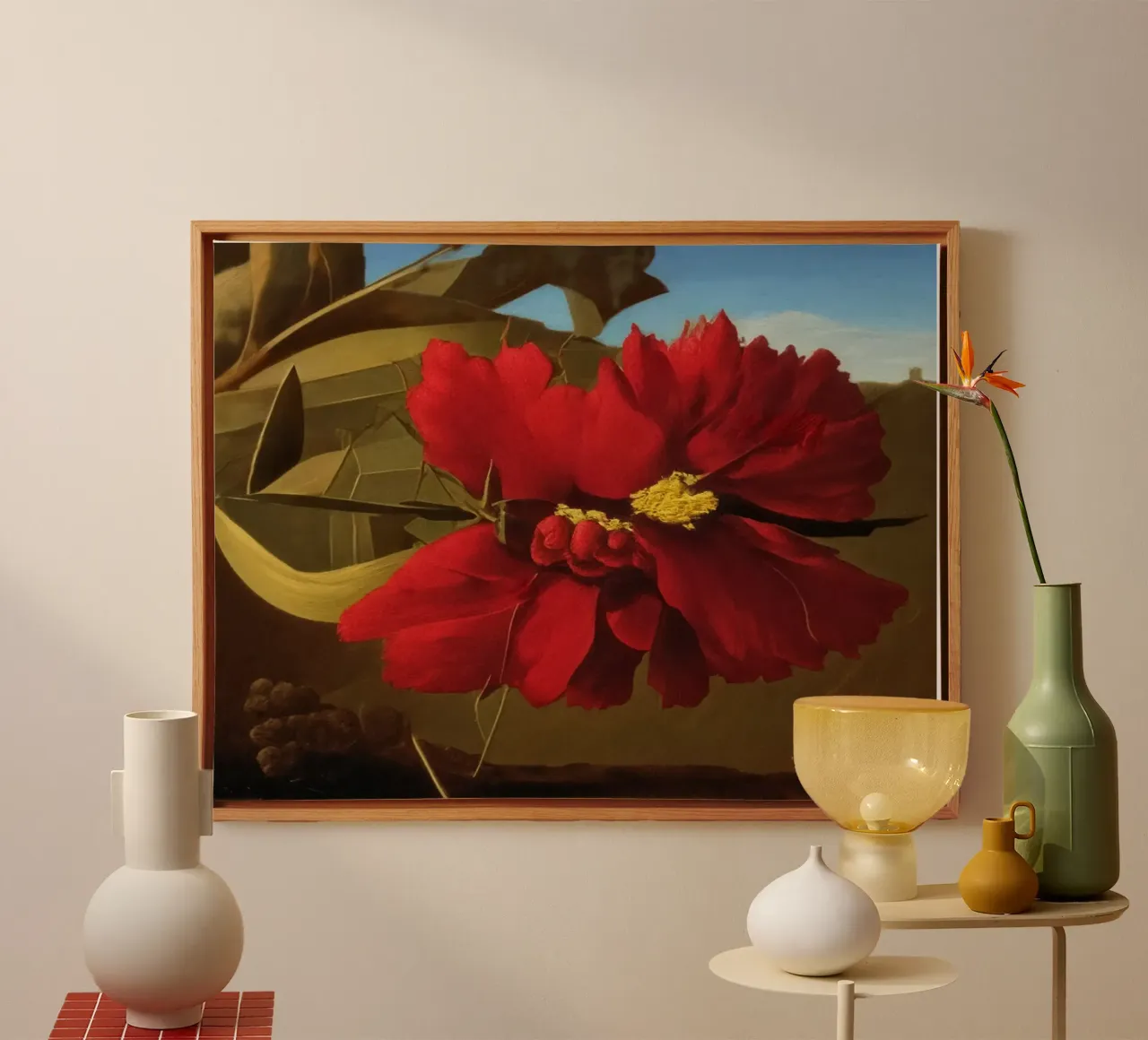 Blumen_9 canvas met Baklijst van Impressionismus by LK