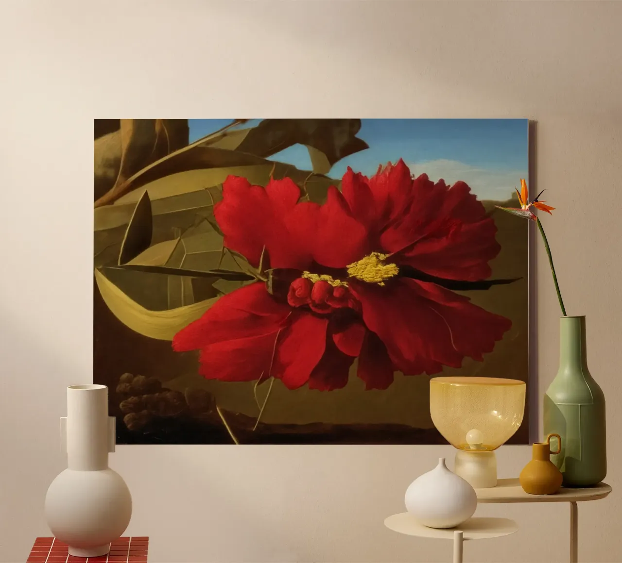 Blumen_9 canvas met Baklijst van Impressionismus by LK