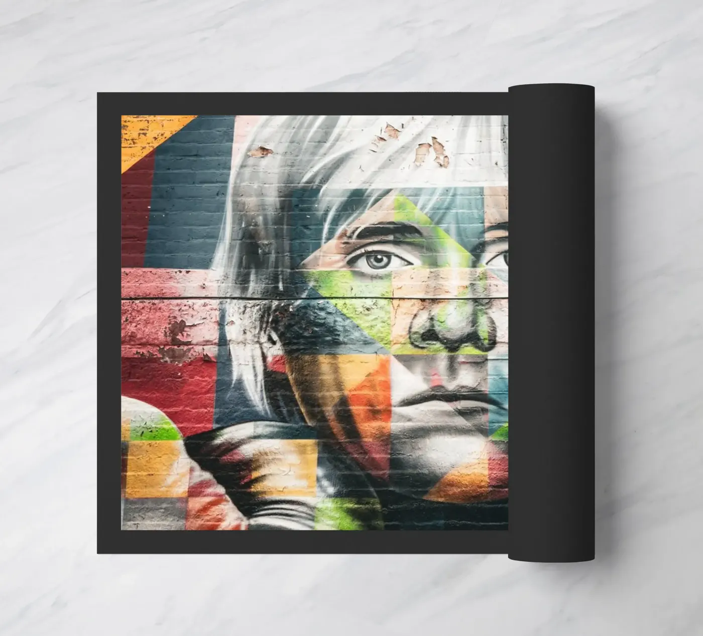 Andy Warhol doormat by Flo Klein Gallery