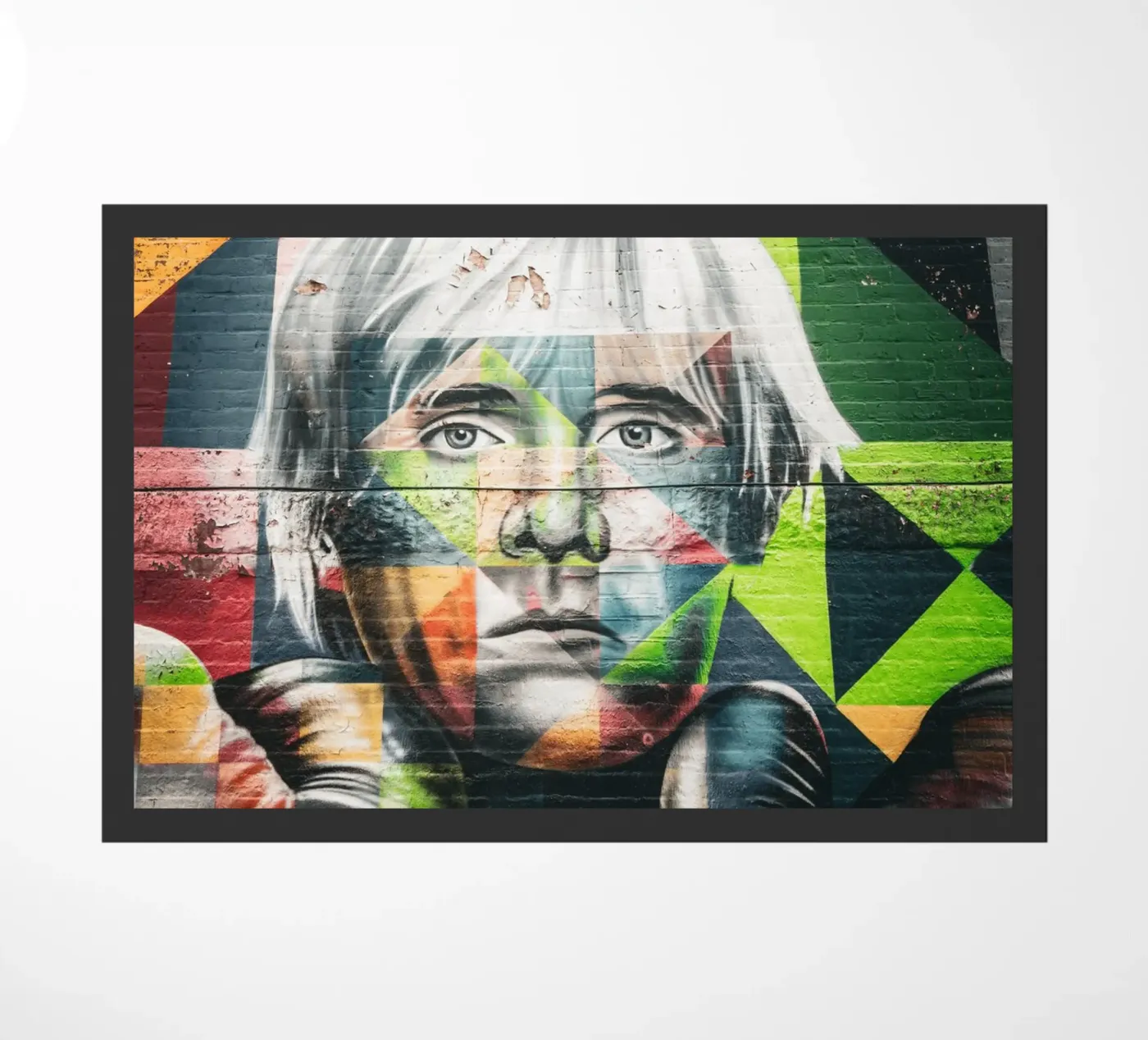 Andy Warhol doormat by Flo Klein Gallery