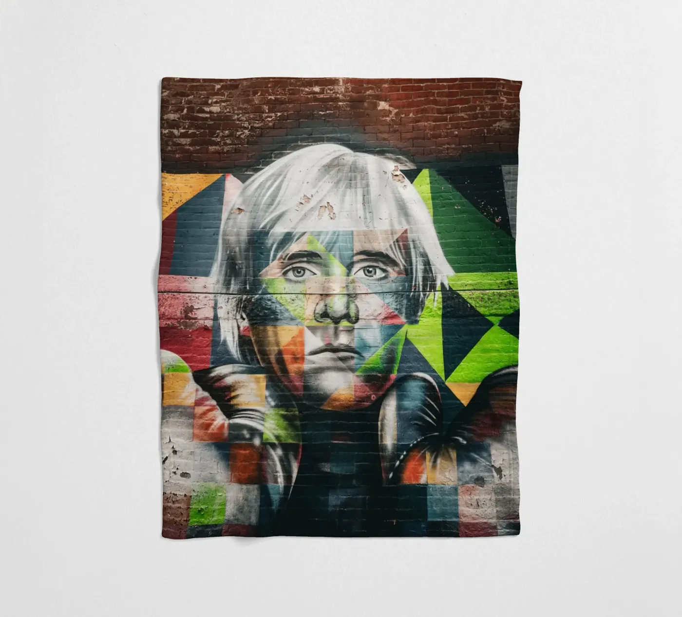 Andy Warhol Fleecedecke von Flo Klein Gallery