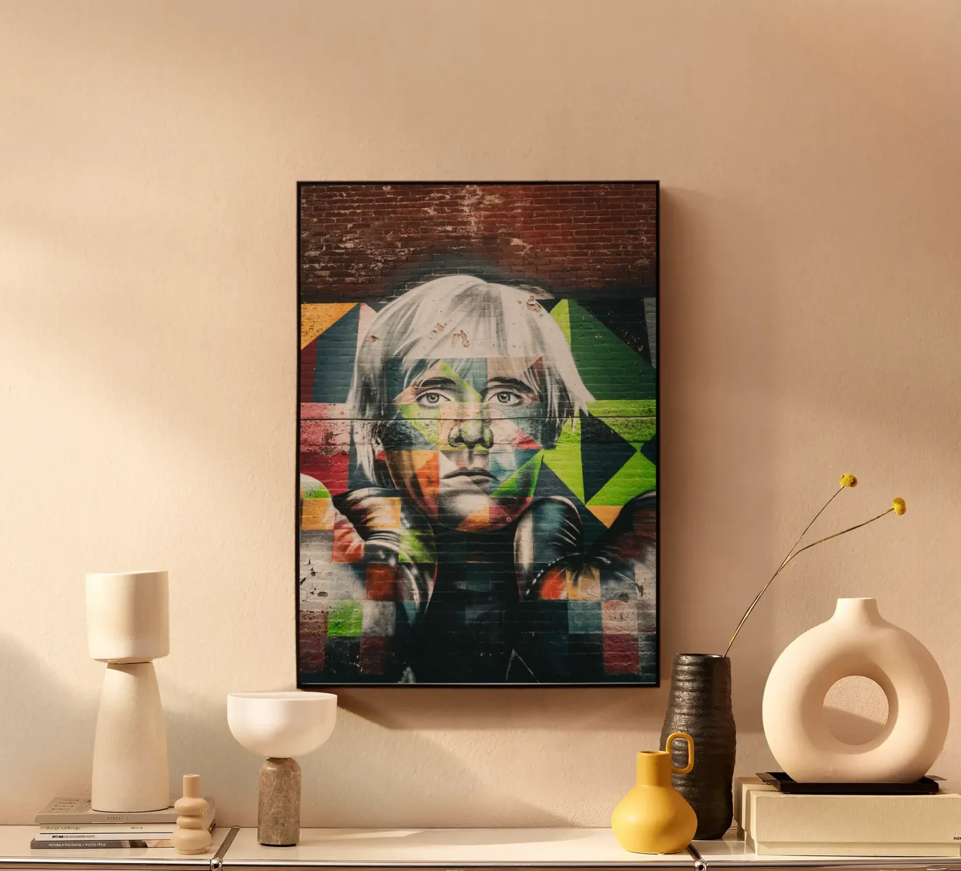 Andy Warhol acryl van Flo Klein Gallery